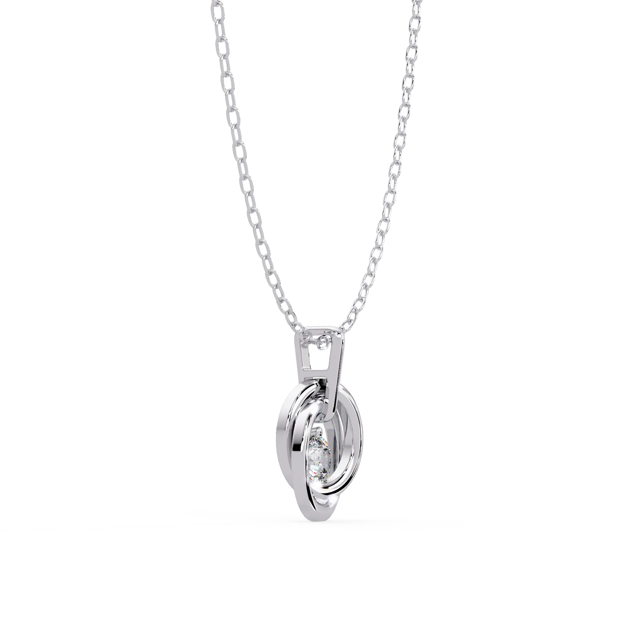 IGI Certified - 1.72 Ct. Lab Grown Diamond (VS/E-F) Modern Minimalist Orbit Diamond