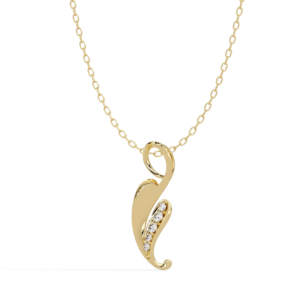 IGI Certified - 0.10 Ct. Lab Grown Diamond (VS/E-F) Luxe Teardrop Pear Cut Diamond Pendant