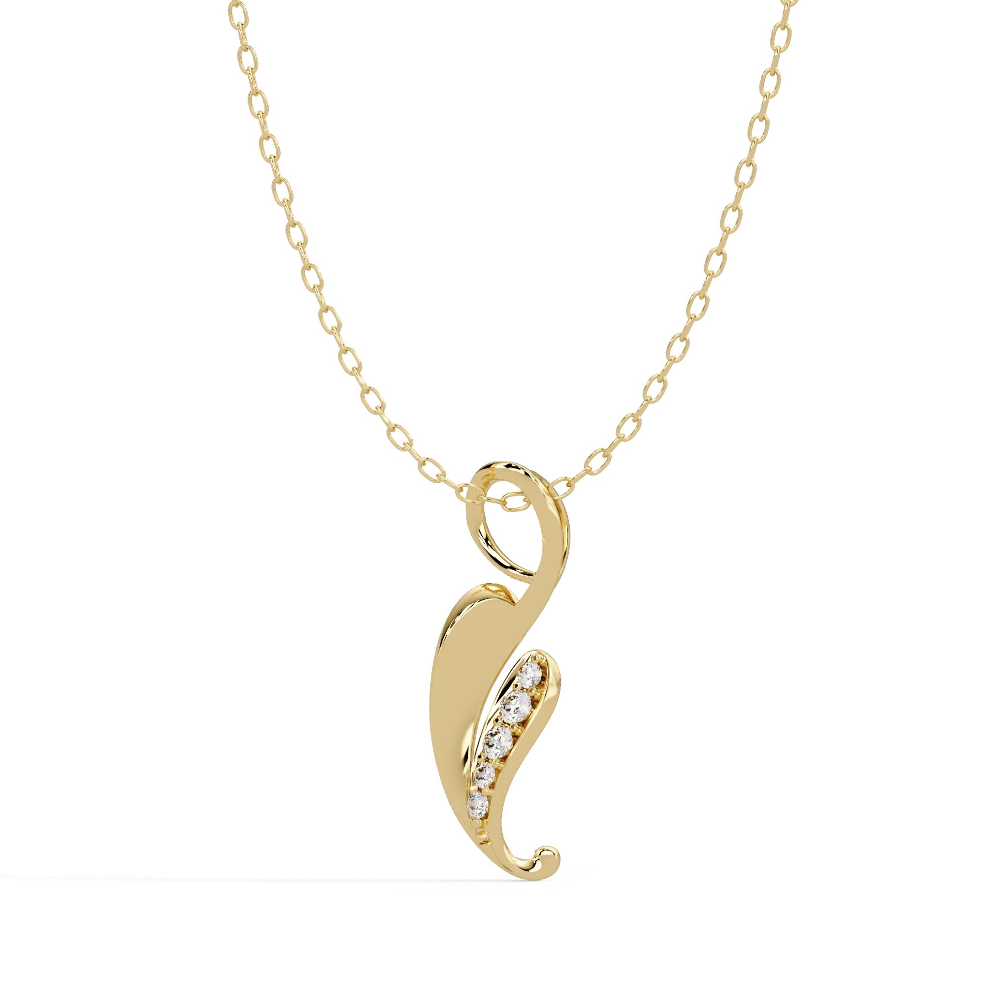 IGI Certified - 0.10 Ct. Lab Grown Diamond (VS/E-F) Luxe Teardrop Pear Cut Diamond Pendant