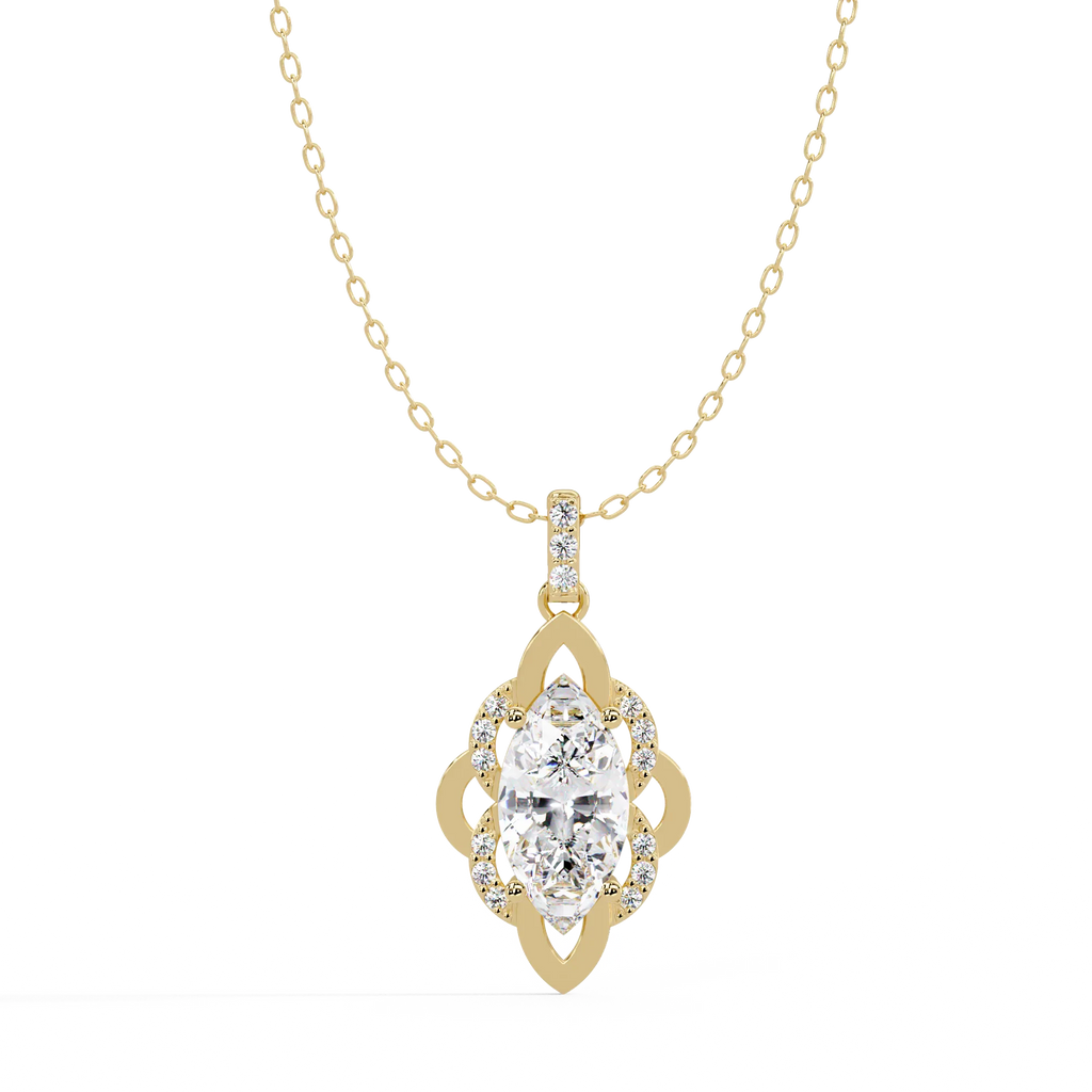 IGI Certified - 2.72 Ct. Lab Grown Diamond (VS/E-F) Cross Pendant