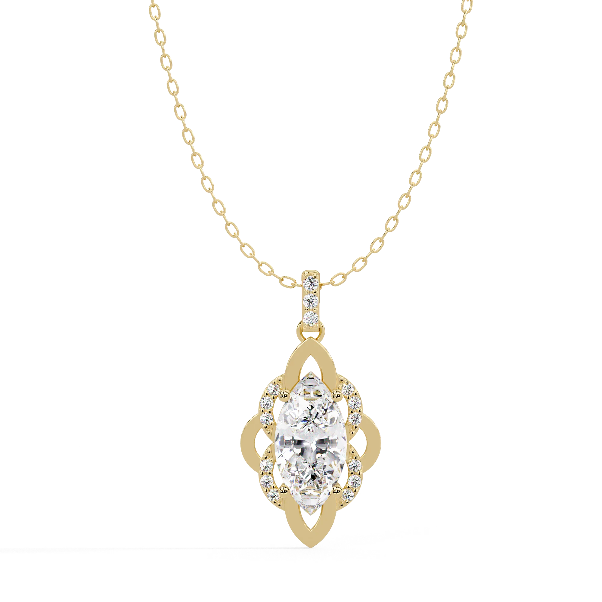 IGI Certified - 2.72 Ct. Lab Grown Diamond (VS/E-F) Cross Pendant