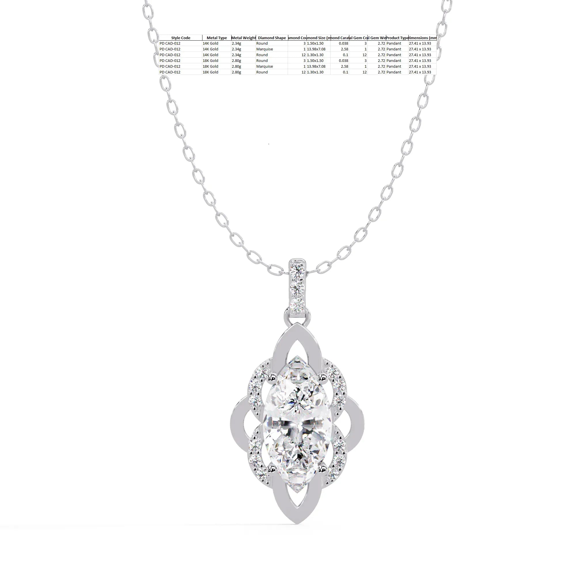 IGI Certified - 2.72 Ct. Lab Grown Diamond (VS/E-F) Cross Pendant
