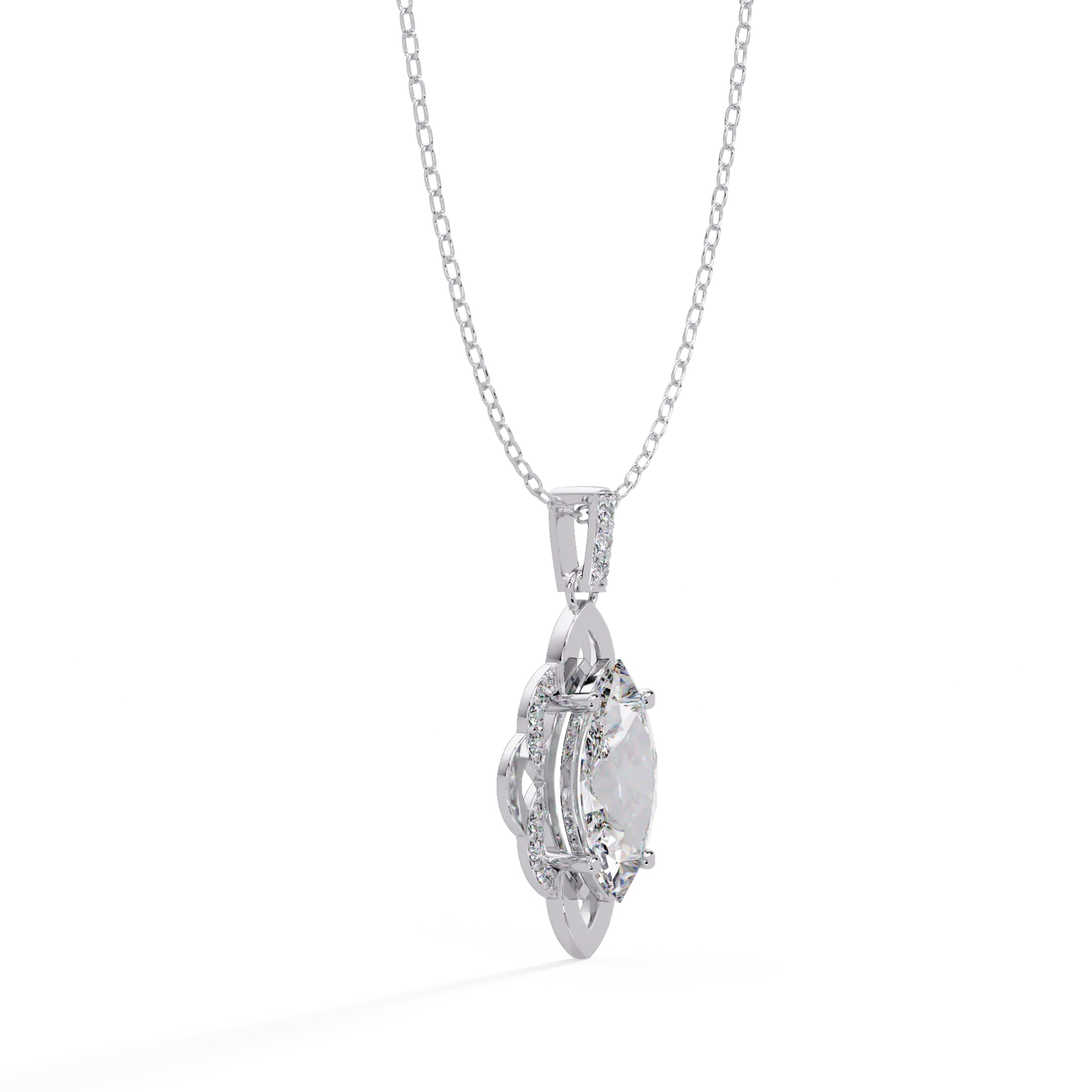 IGI Certified - 2.72 Ct. Lab Grown Diamond (VS/E-F) Cross Pendant