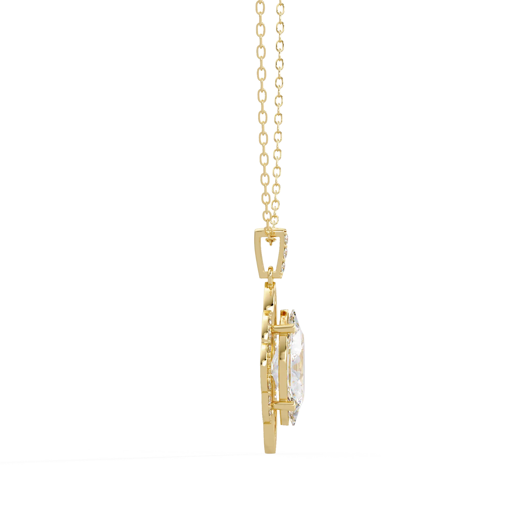 IGI Certified - 2.72 Ct. Lab Grown Diamond (VS/E-F) Cross Pendant