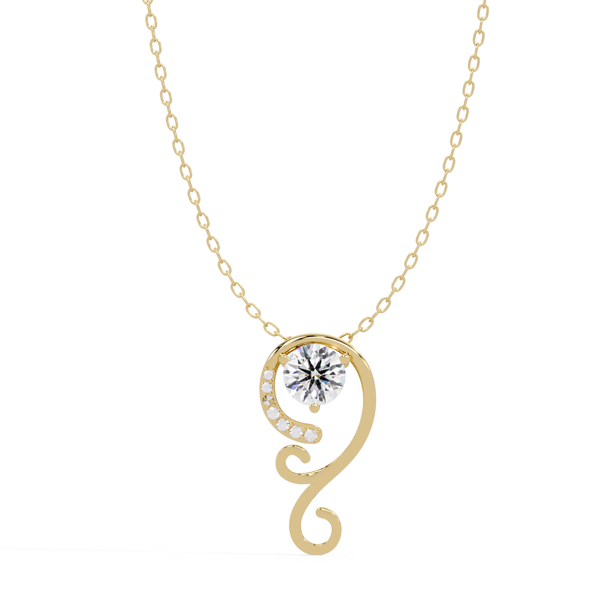 IGI Certified - 0.85 Ct. Lab Grown Diamond (VS/E-F) Brilliant Journey Diamond Pendant