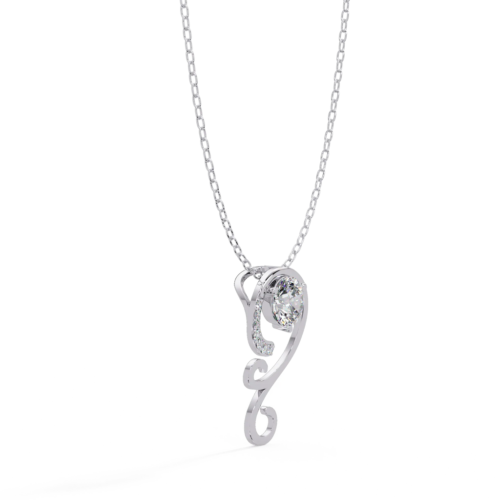 IGI Certified - 0.85 Ct. Lab Grown Diamond (VS/E-F) Brilliant Journey Diamond Pendant