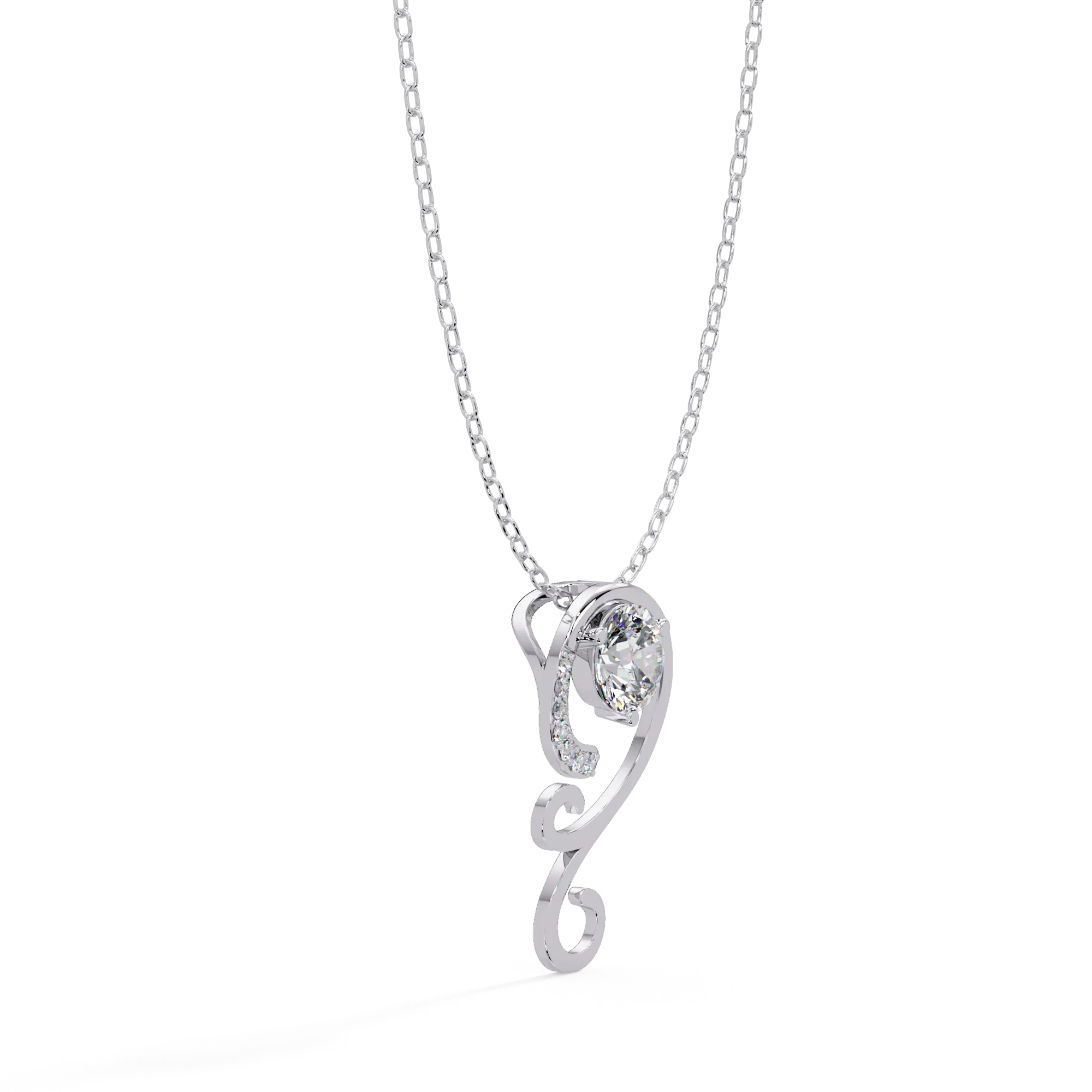 IGI Certified - 0.85 Ct. Lab Grown Diamond (VS/E-F) Brilliant Journey Diamond Pendant