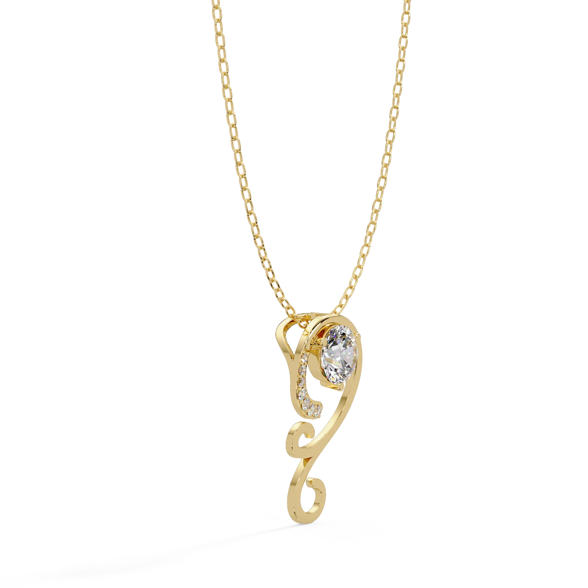 IGI Certified - 0.85 Ct. Lab Grown Diamond (VS/E-F) Brilliant Journey Diamond Pendant