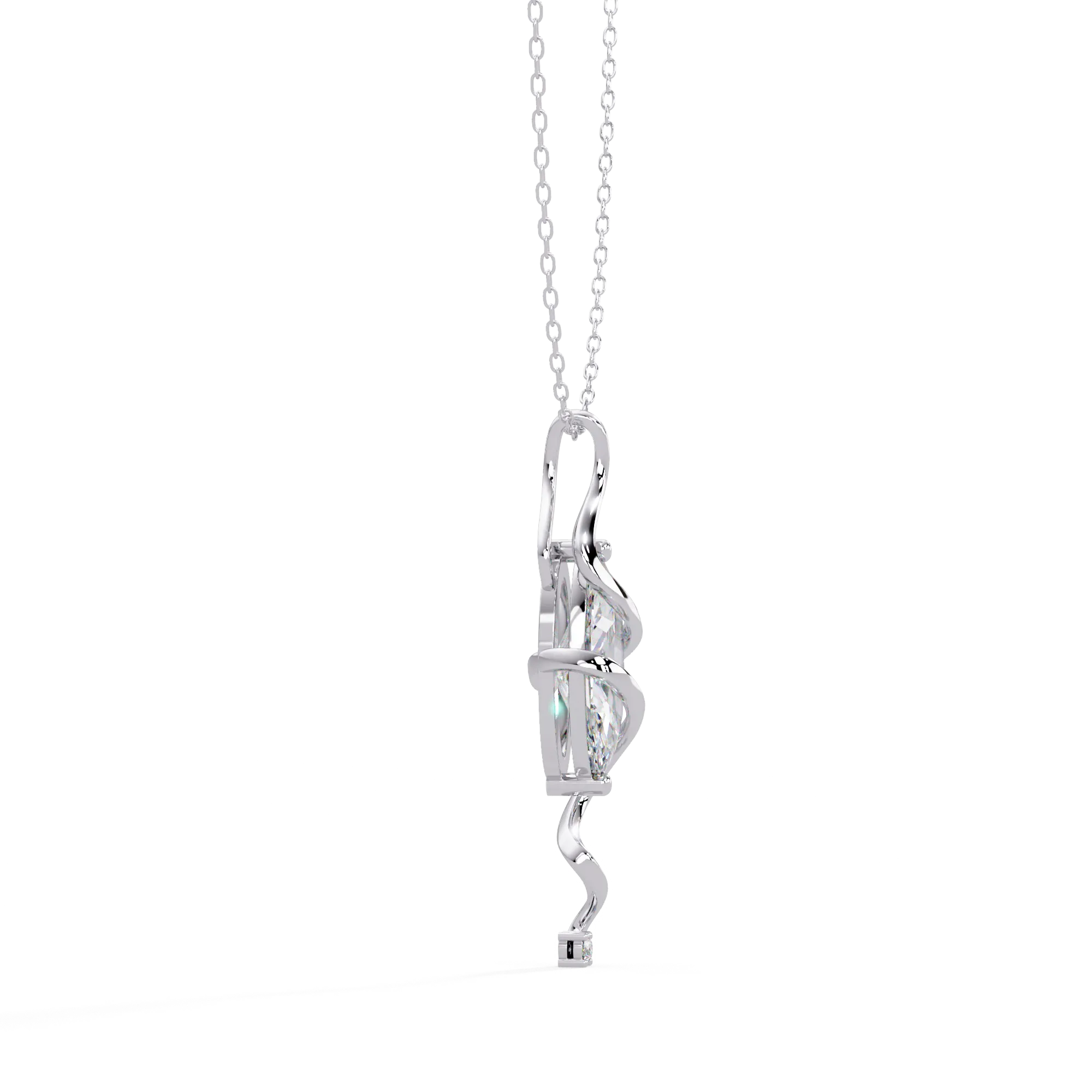 IGI Certified - 4.50 Ct. Lab Grown Diamond (VS/E-F) Dazzling Square Princess Cut Diamond Pendant
