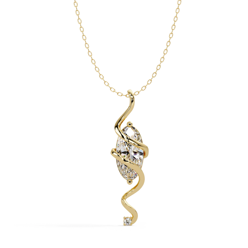 IGI Certified - 4.50 Ct. Lab Grown Diamond (VS/E-F) Dazzling Square Princess Cut Diamond Pendant
