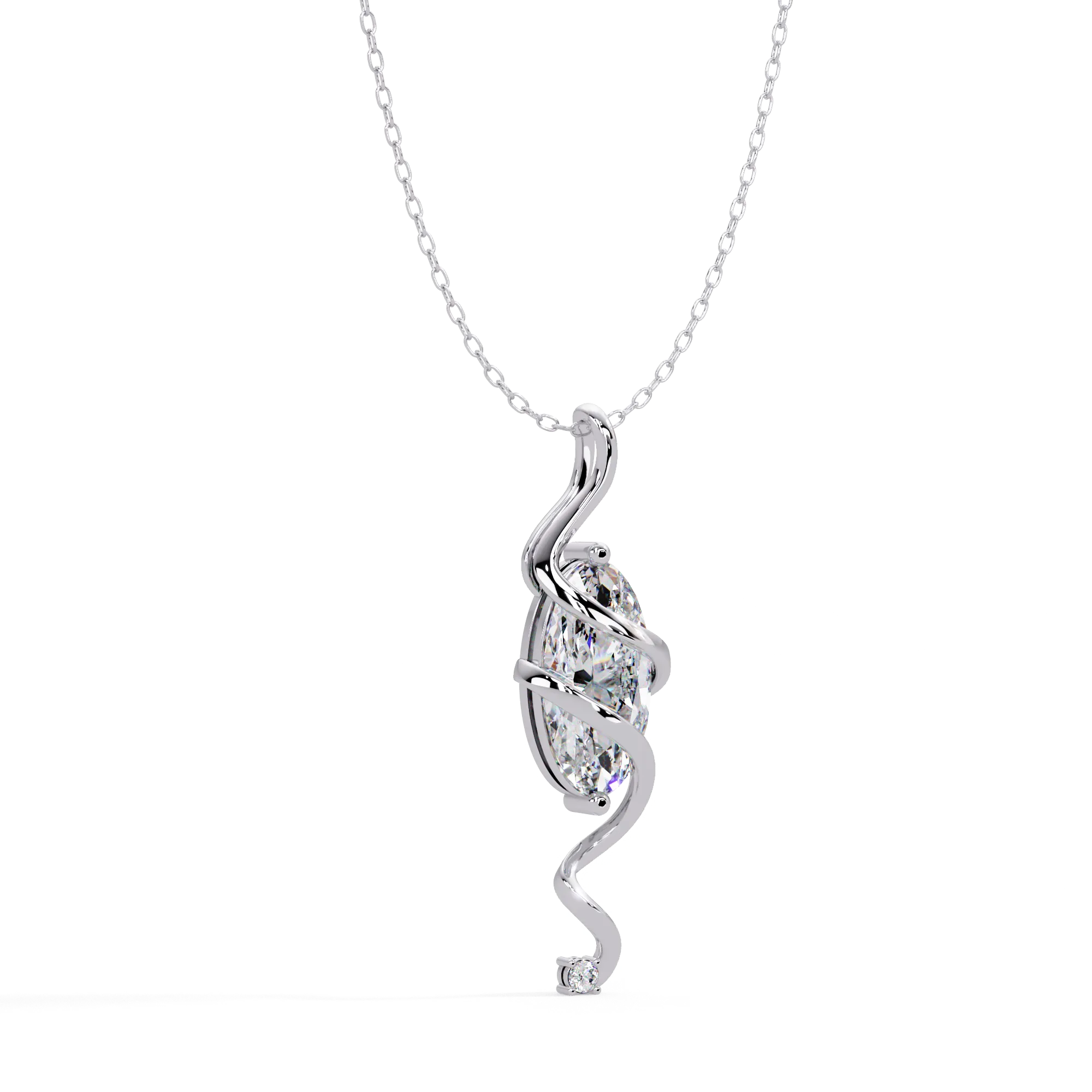 IGI Certified - 4.50 Ct. Lab Grown Diamond (VS/E-F) Dazzling Square Princess Cut Diamond Pendant