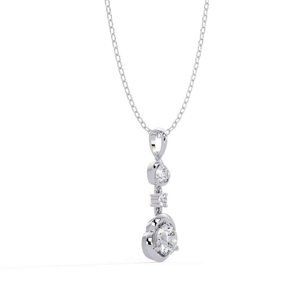IGI Certified - 1.02 Ct. Lab Grown Diamond (VS/E-F) Classic Solitaire Round Diamond Pendant
