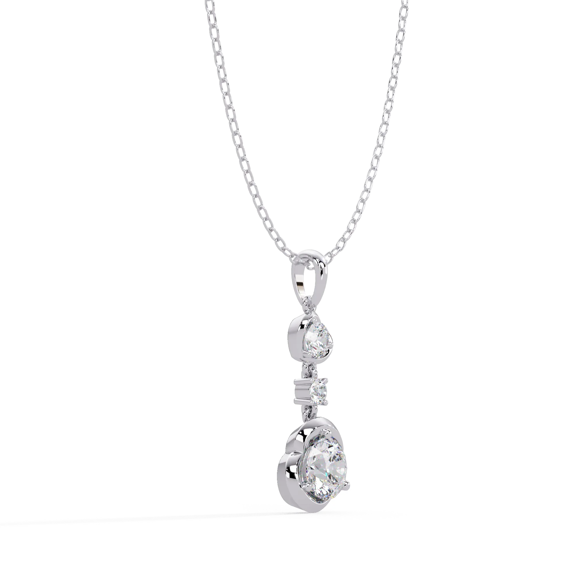 IGI Certified - 1.02 Ct. Lab Grown Diamond (VS/E-F) Classic Solitaire Round Diamond Pendant