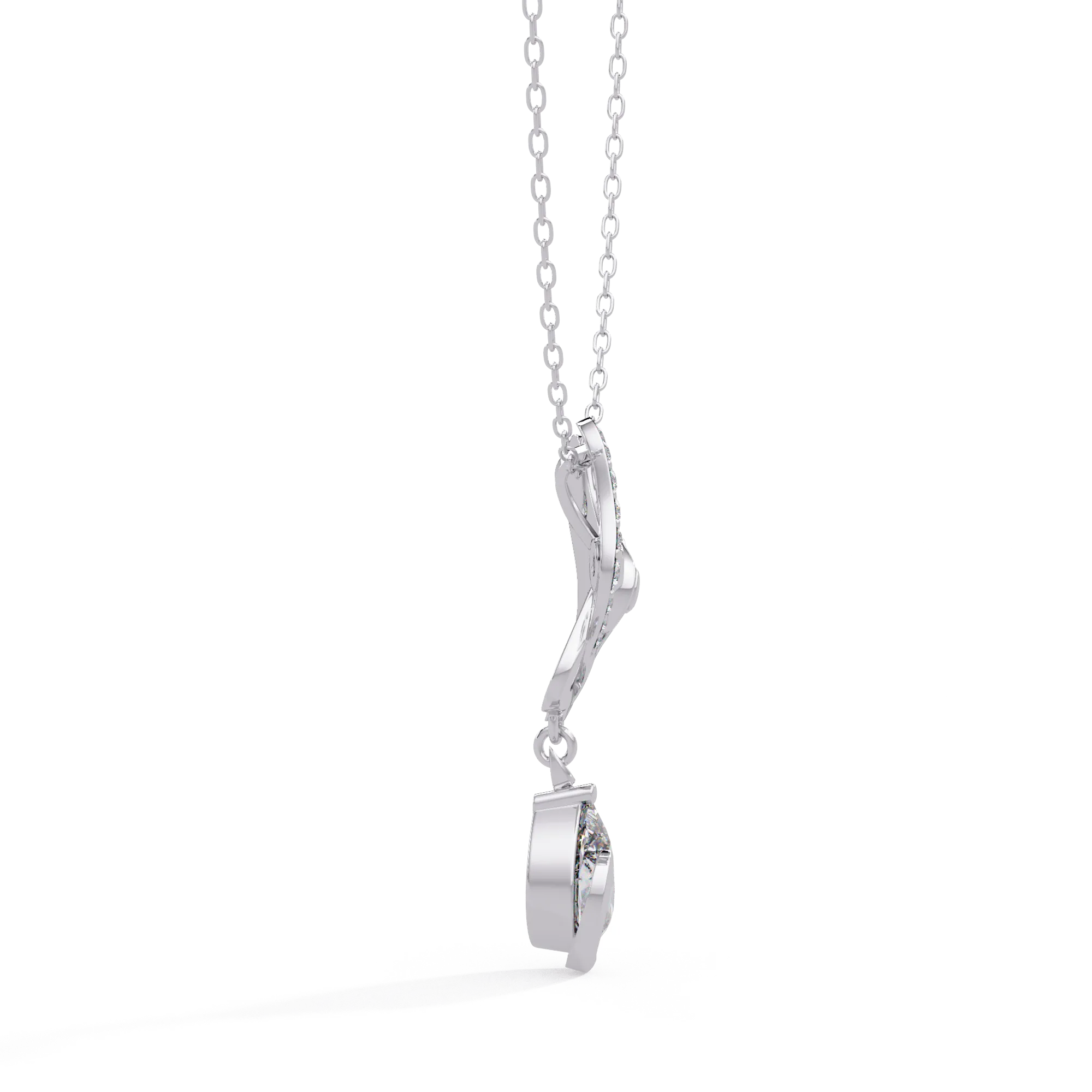 IGI Certified - 1.72 Ct. Lab Grown Diamond (VS/E-F) Glamorous Halo Oval Diamond Pendant