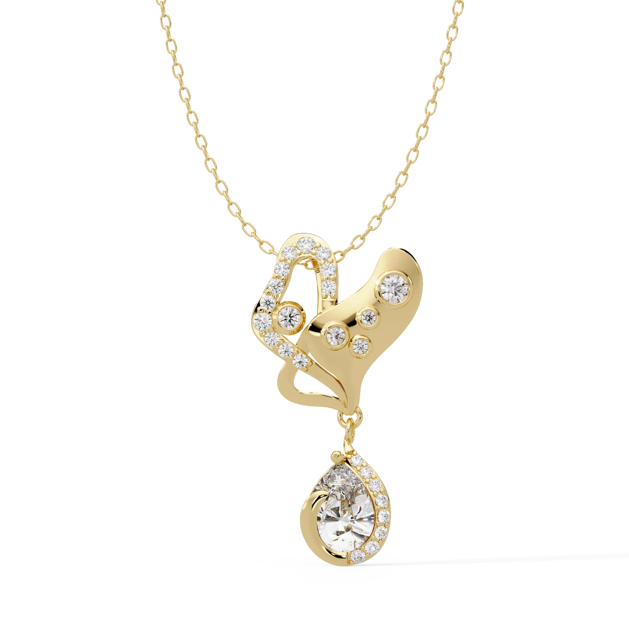IGI Certified - 1.72 Ct. Lab Grown Diamond (VS/E-F) Glamorous Halo Oval Diamond Pendant