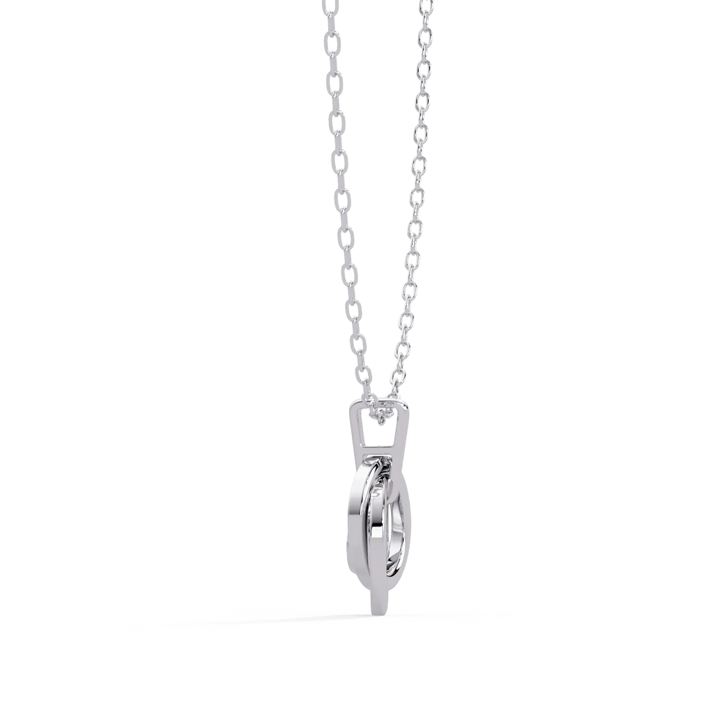 IGI Certified - 0.20 Ct. Lab Grown Diamond (VS/E-F) Sophisticated Emerald Cut Diamond Pendant