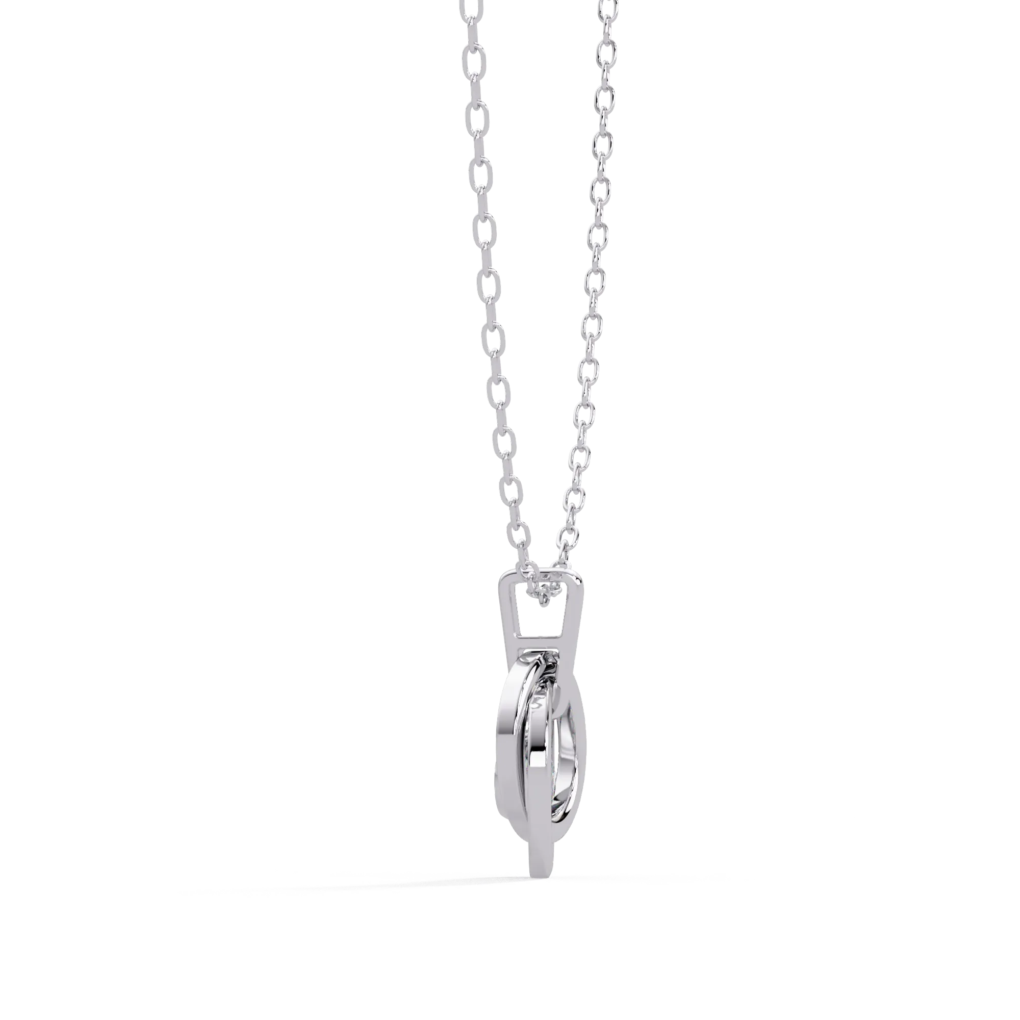 IGI Certified - 0.20 Ct. Lab Grown Diamond (VS/E-F) Sophisticated Emerald Cut Diamond Pendant