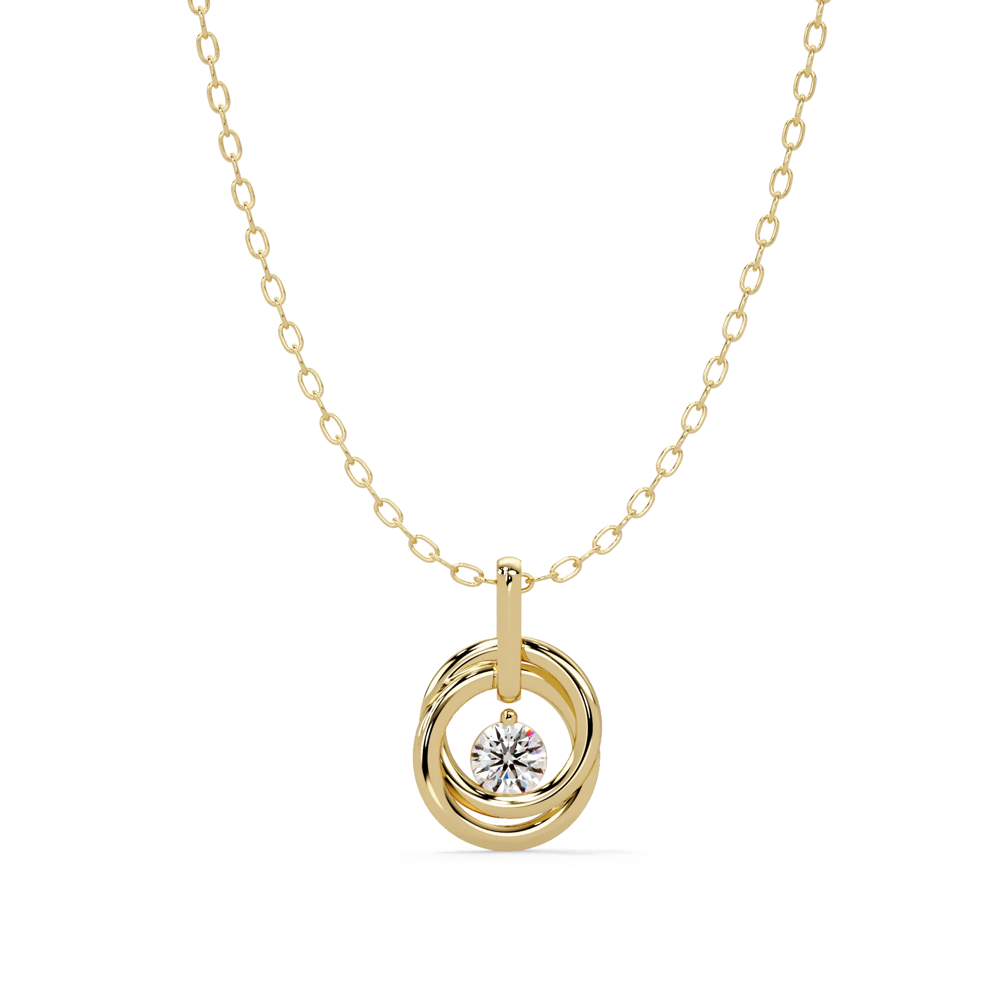 IGI Certified - 0.20 Ct. Lab Grown Diamond (VS/E-F) Sophisticated Emerald Cut Diamond Pendant