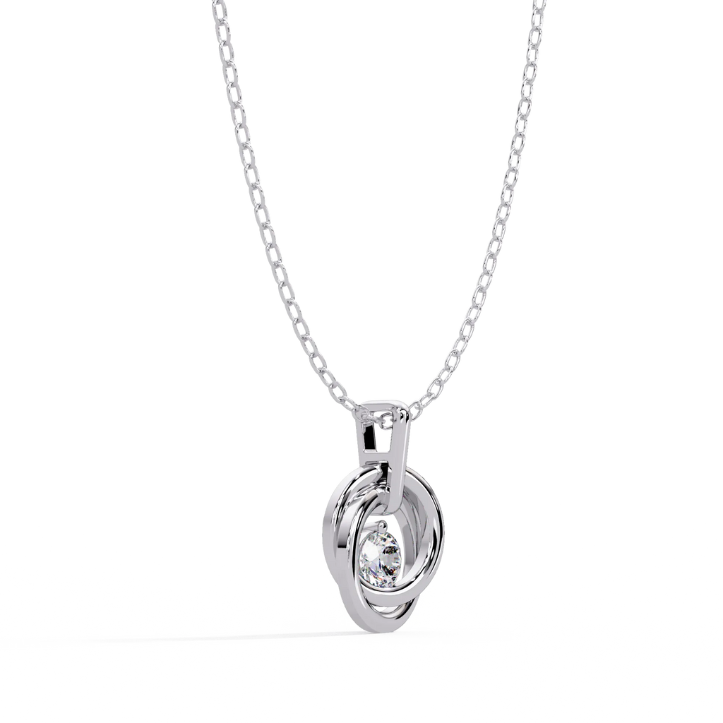 IGI Certified - 0.20 Ct. Lab Grown Diamond (VS/E-F) Sophisticated Emerald Cut Diamond Pendant