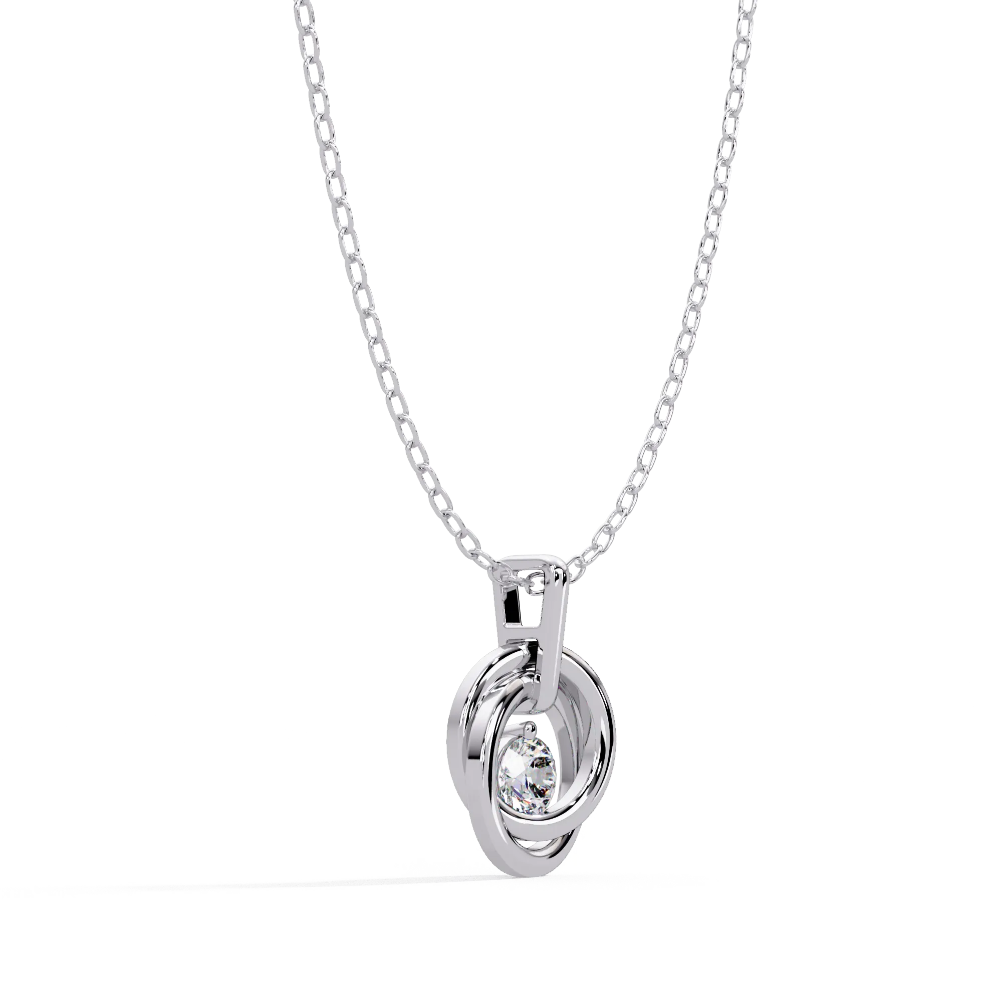 IGI Certified - 0.20 Ct. Lab Grown Diamond (VS/E-F) Sophisticated Emerald Cut Diamond Pendant