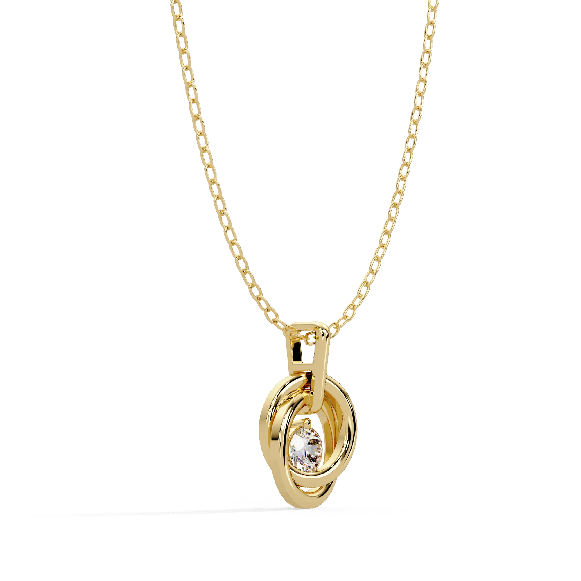 IGI Certified - 0.20 Ct. Lab Grown Diamond (VS/E-F) Sophisticated Emerald Cut Diamond Pendant