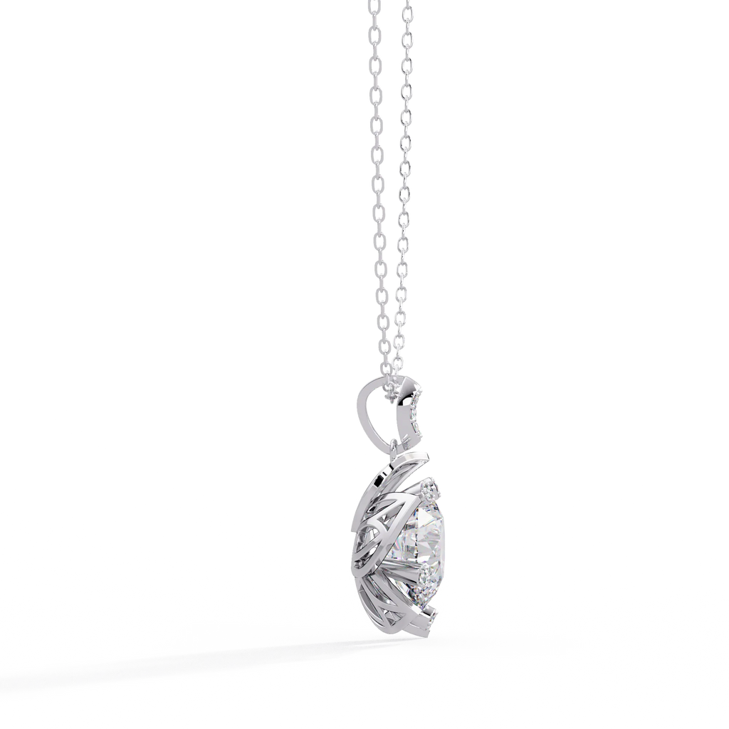 IGI Certified - 5.06 Ct. Lab Grown Diamond (VS/E-F) Classic Round Brilliant Diamond Pendant