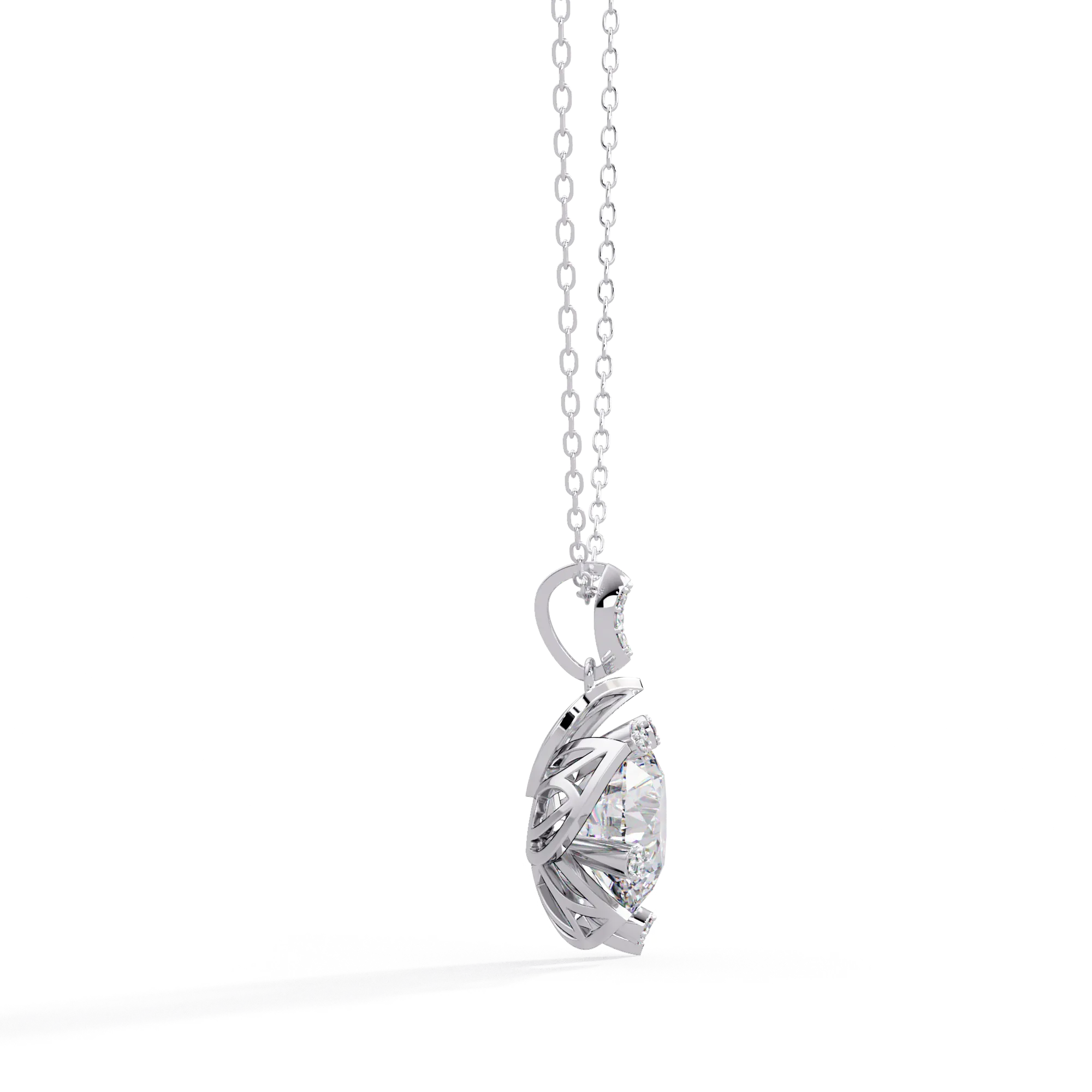 IGI Certified - 5.06 Ct. Lab Grown Diamond (VS/E-F) Classic Round Brilliant Diamond Pendant