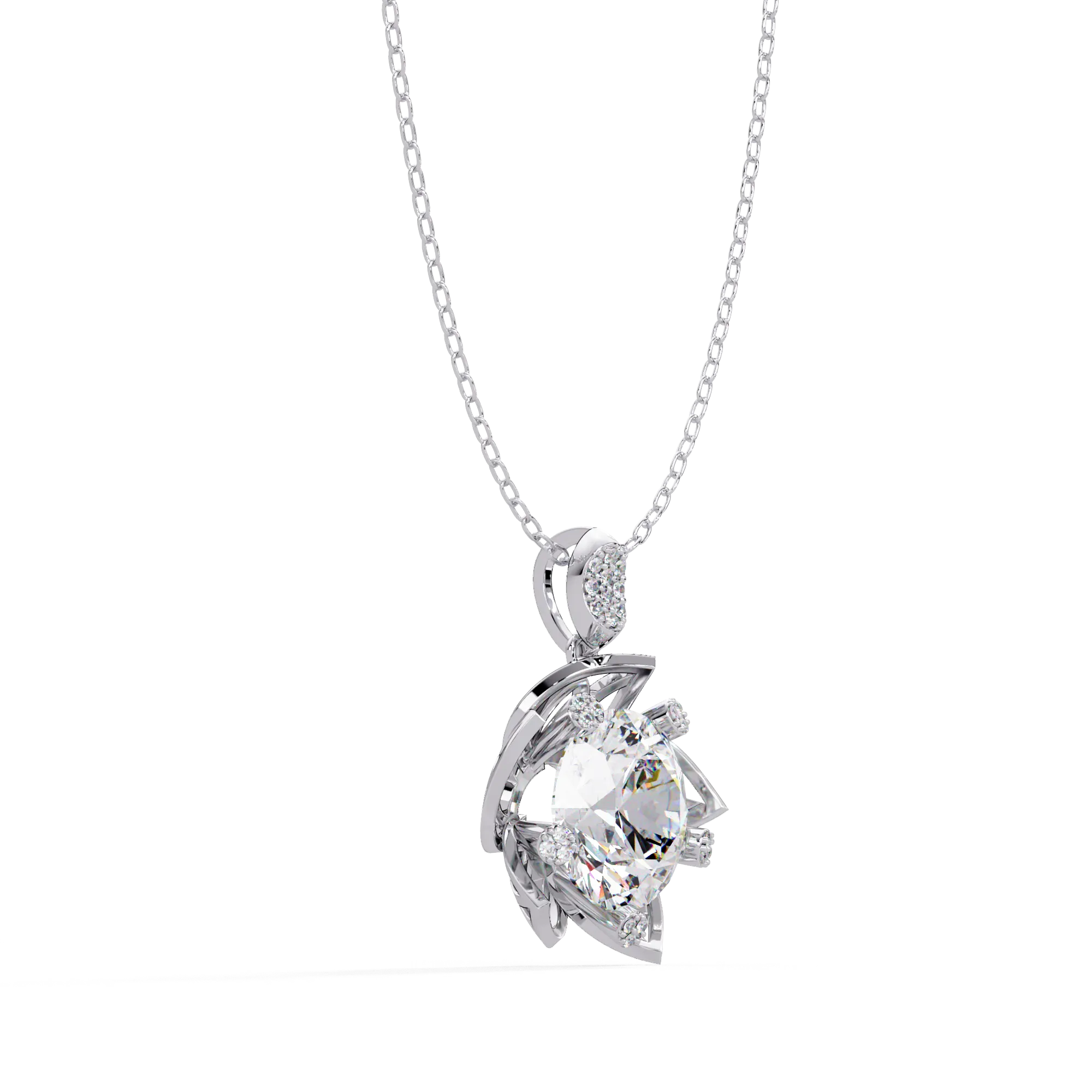 IGI Certified - 5.06 Ct. Lab Grown Diamond (VS/E-F) Classic Round Brilliant Diamond Pendant