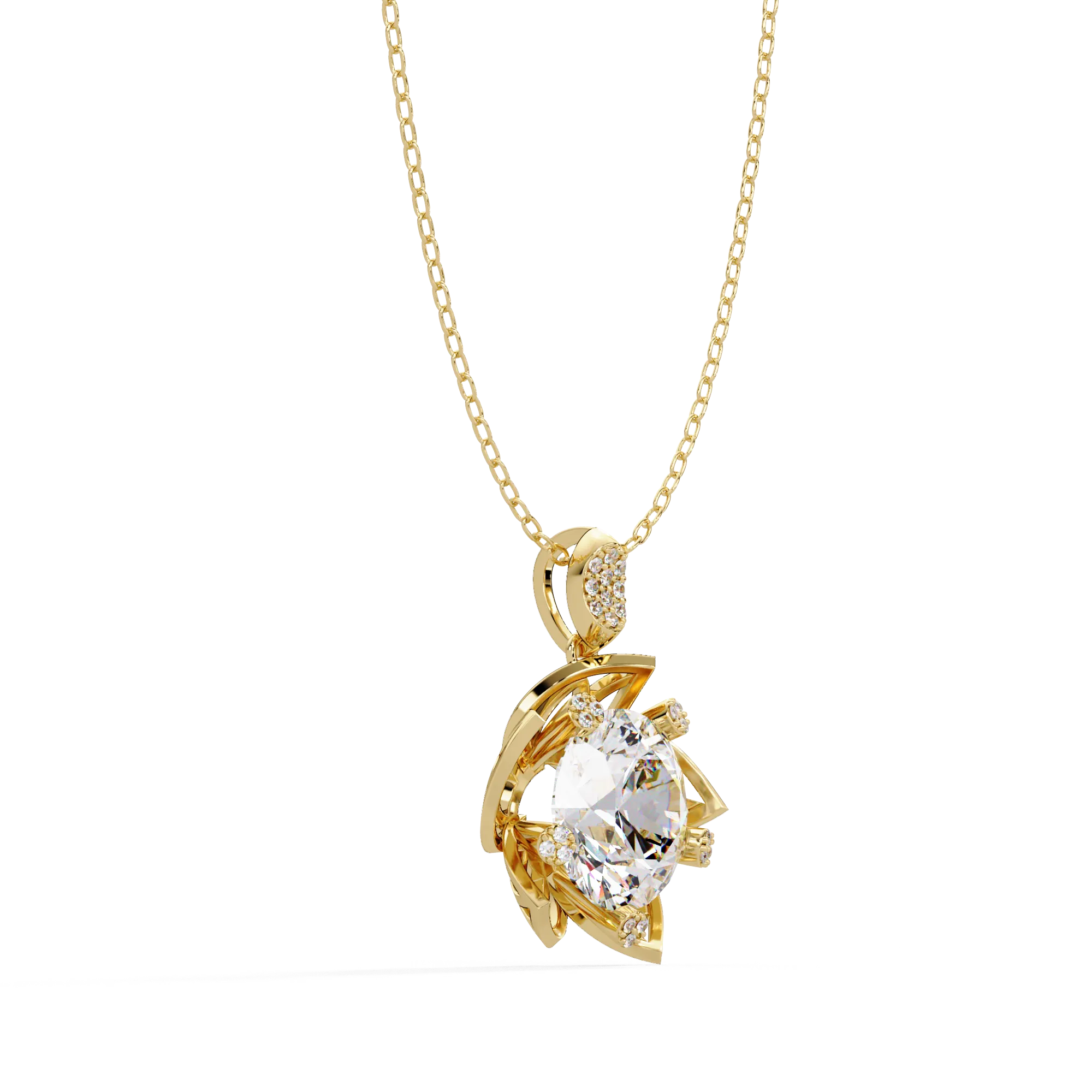 IGI Certified - 5.06 Ct. Lab Grown Diamond (VS/E-F) Classic Round Brilliant Diamond Pendant