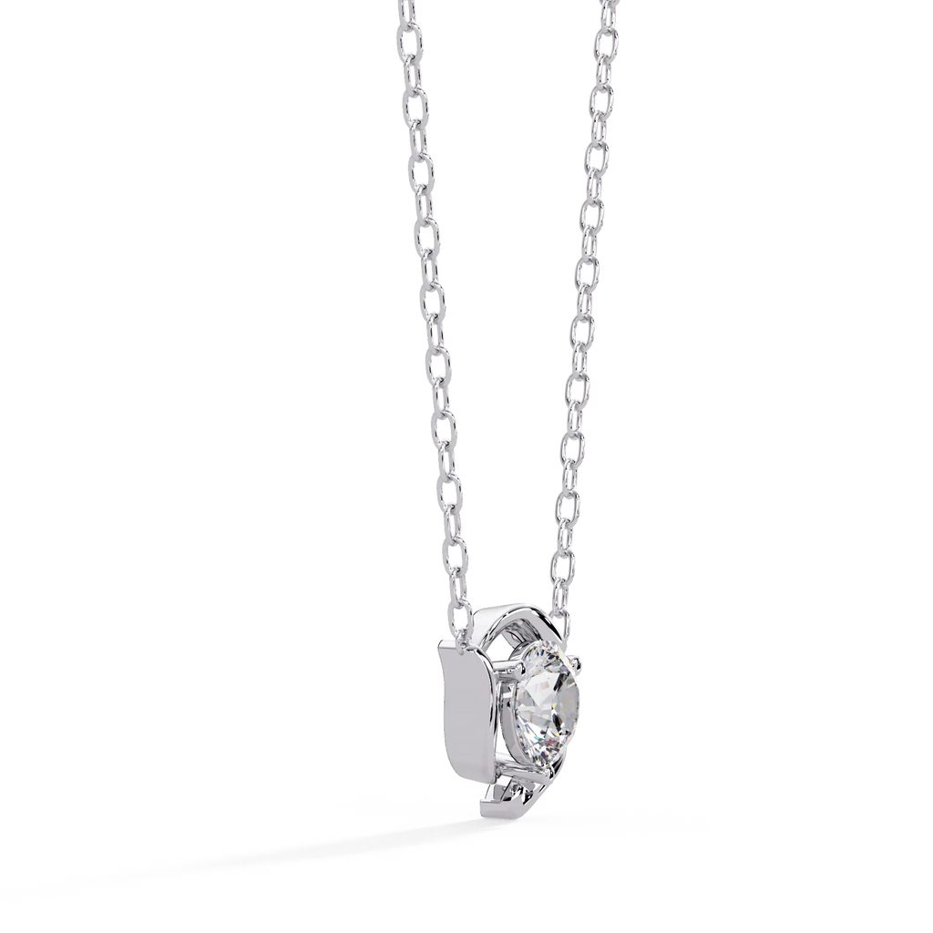 IGI Certified - 0.80 Ct. Lab Grown Diamond (VS/E-F) Classic Round Diamond Pendant