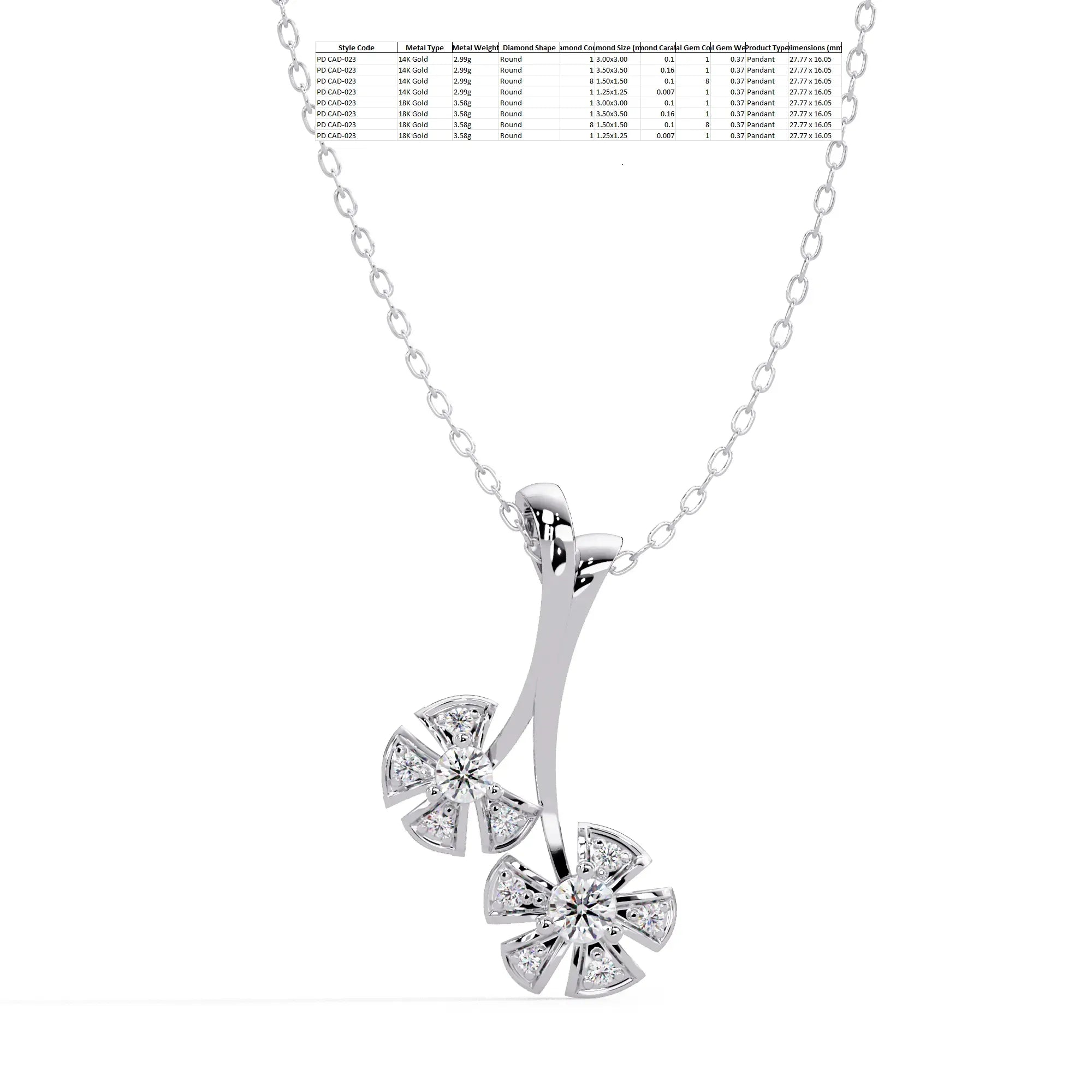 IGI Certified - 0.37 Ct. Lab Grown Diamond (VS/E-F) Brilliant Diamond Pendant