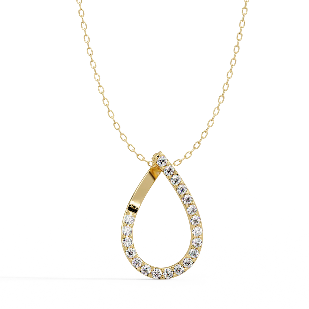 IGI Certified - 0.80 Ct. Lab Grown Diamond (VS/E-F) Luminous Loop Necklace