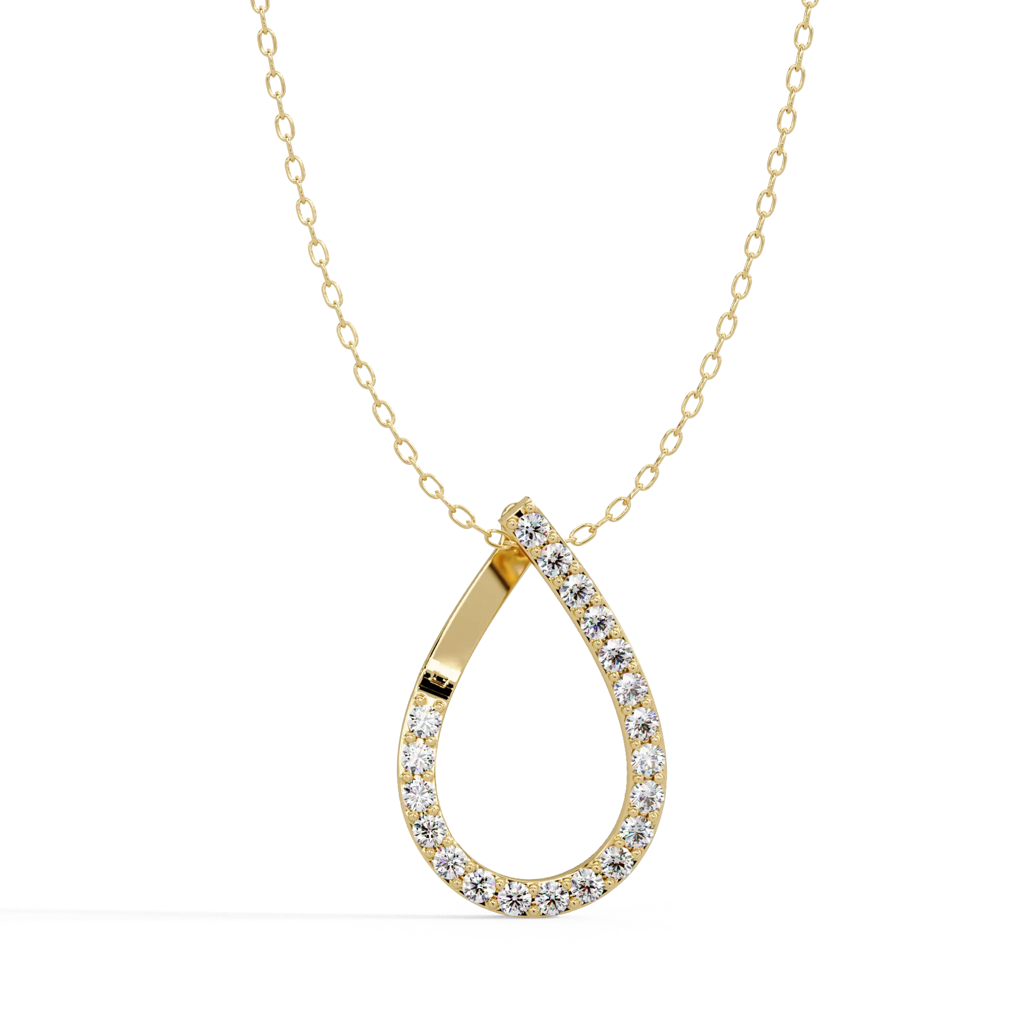 IGI Certified - 0.80 Ct. Lab Grown Diamond (VS/E-F) Luminous Loop Necklace