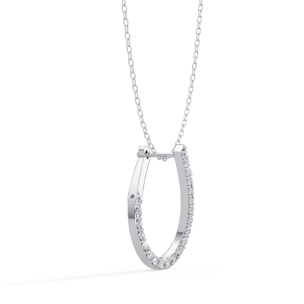 IGI Certified - 0.80 Ct. Lab Grown Diamond (VS/E-F) Luminous Loop Necklace