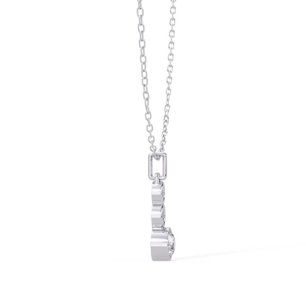 IGI Certified - 0.78 Ct. Lab Grown Diamond (VS/E-F) The Geometric Trio Pendant