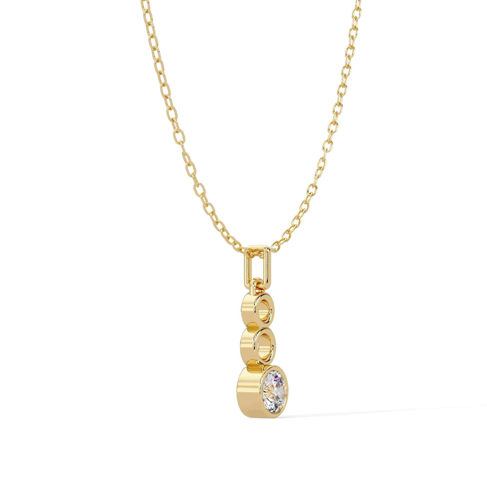 IGI Certified - 0.78 Ct. Lab Grown Diamond (VS/E-F) The Geometric Trio Pendant