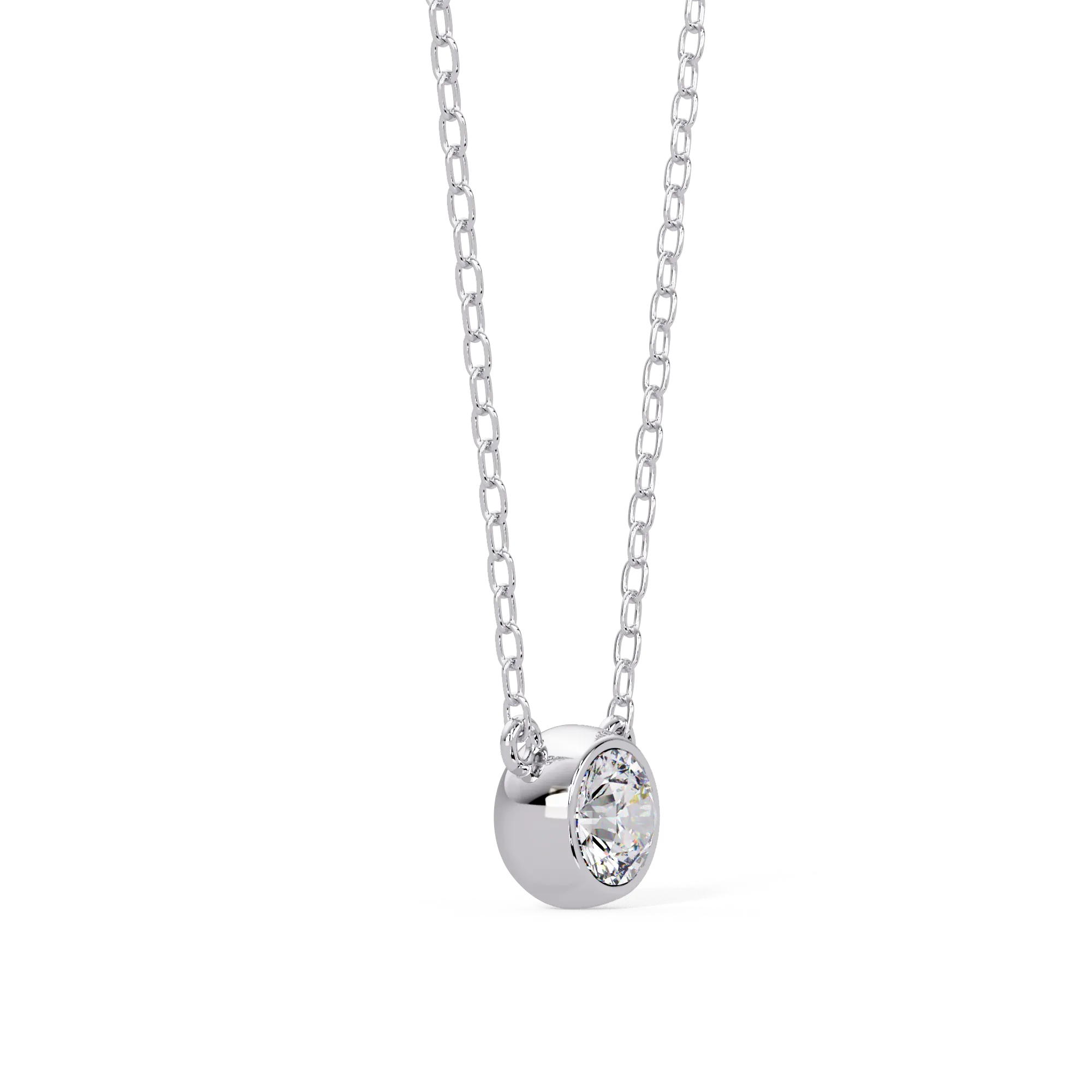 IGI Certified - 1.78 Ct. Lab Grown Diamond (VS/E-F) The Sleek Aura Necklace