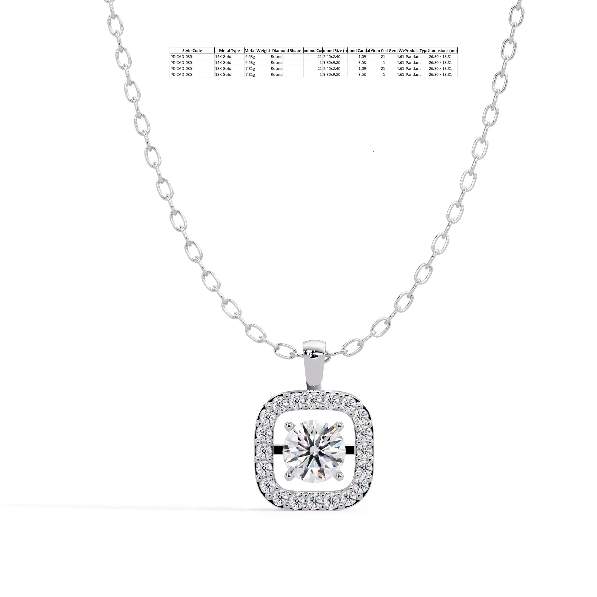 IGI Certified - 4.62 Ct. Lab Grown Diamond (VS/E-F) The Floating Brilliance Pendant