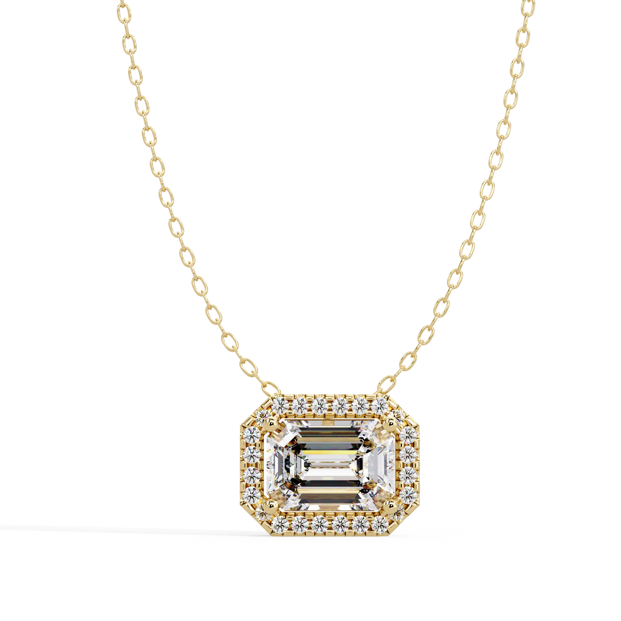 IGI Certified - 2.93 Ct. Lab Grown Diamond (VS/E-F) Morning Dew Halo Pendant