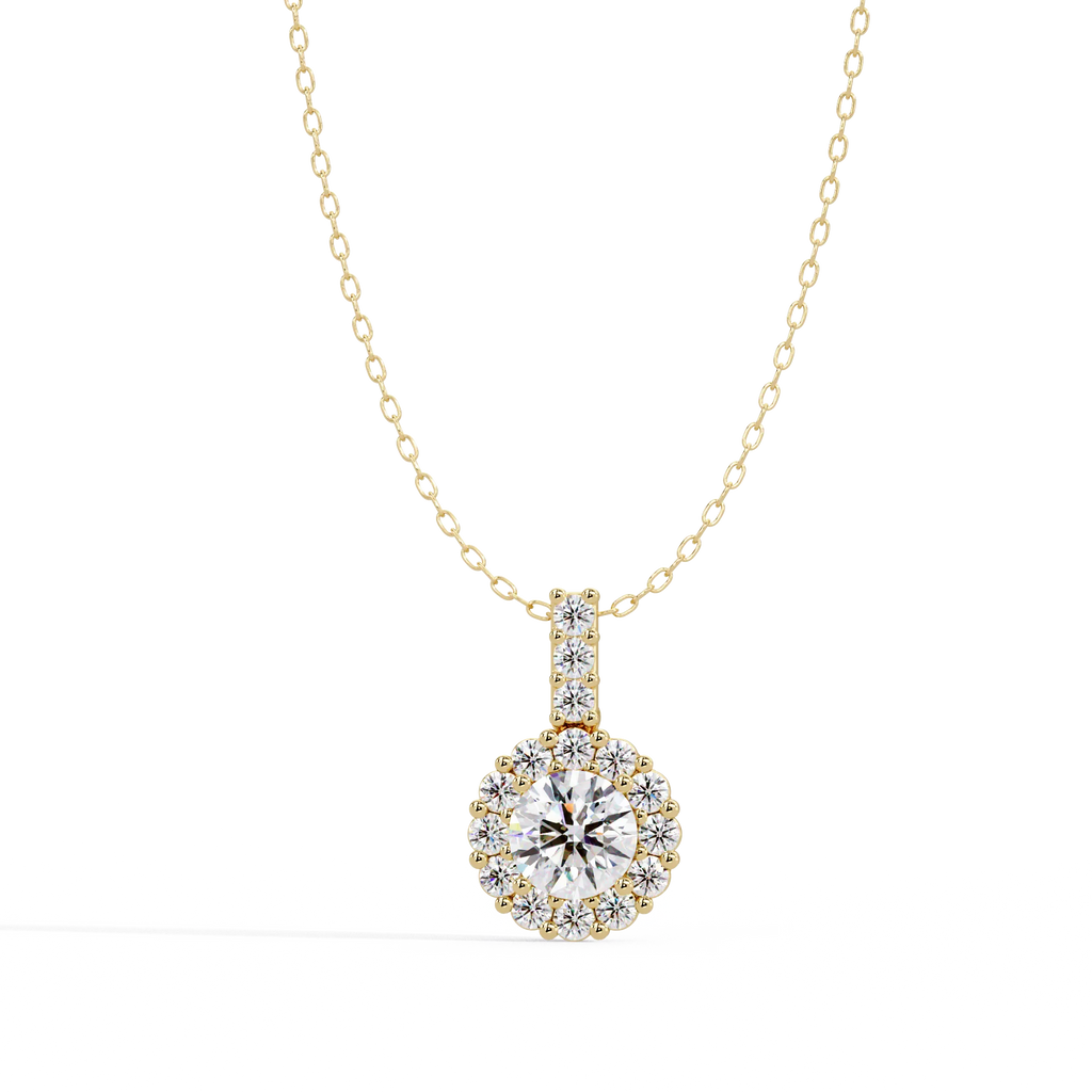 IGI Certified - 2.35 Ct. Lab Grown Diamond (VS/E-F) The Petal & Light Diamond Pendant