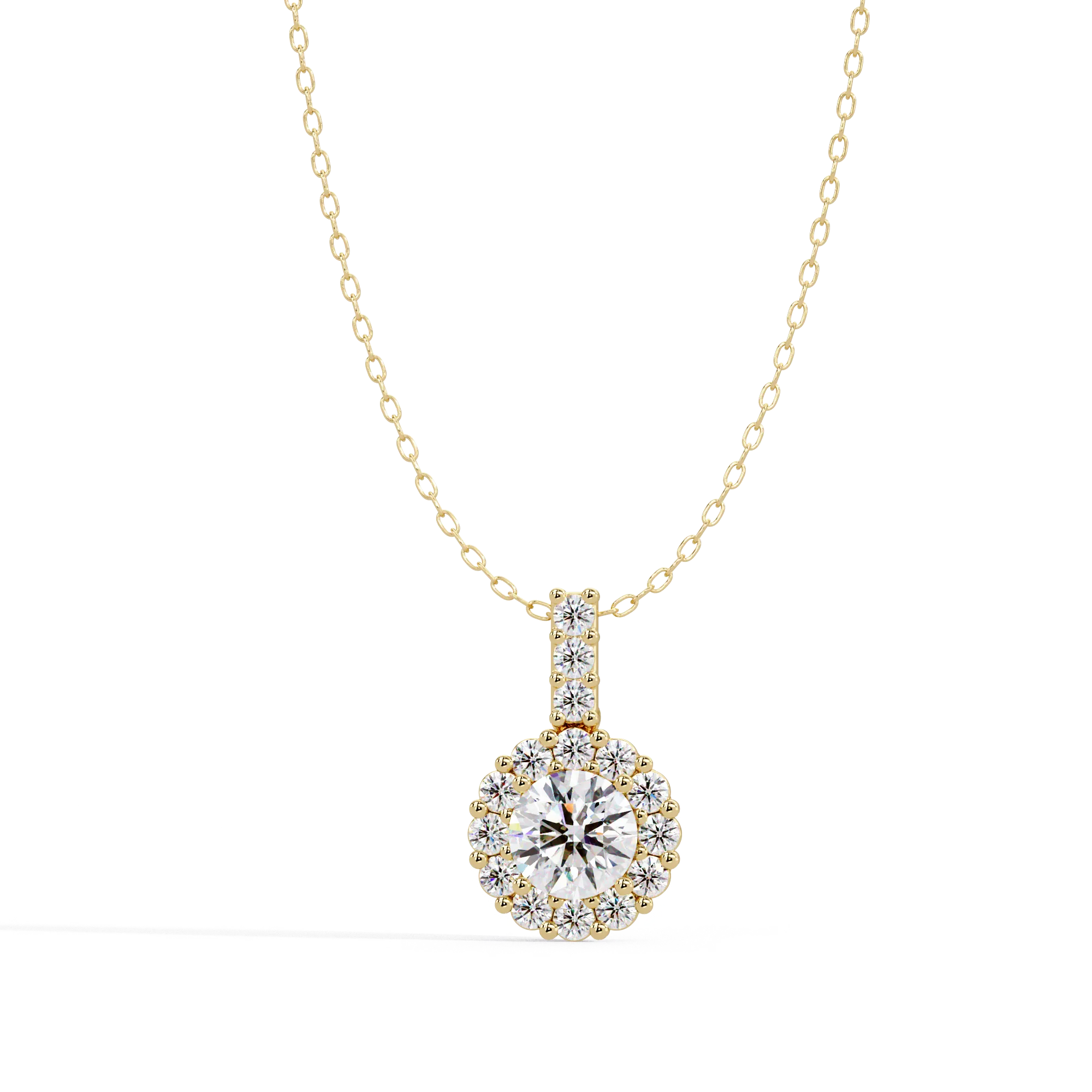 IGI Certified - 2.35 Ct. Lab Grown Diamond (VS/E-F) The Petal & Light Diamond Pendant