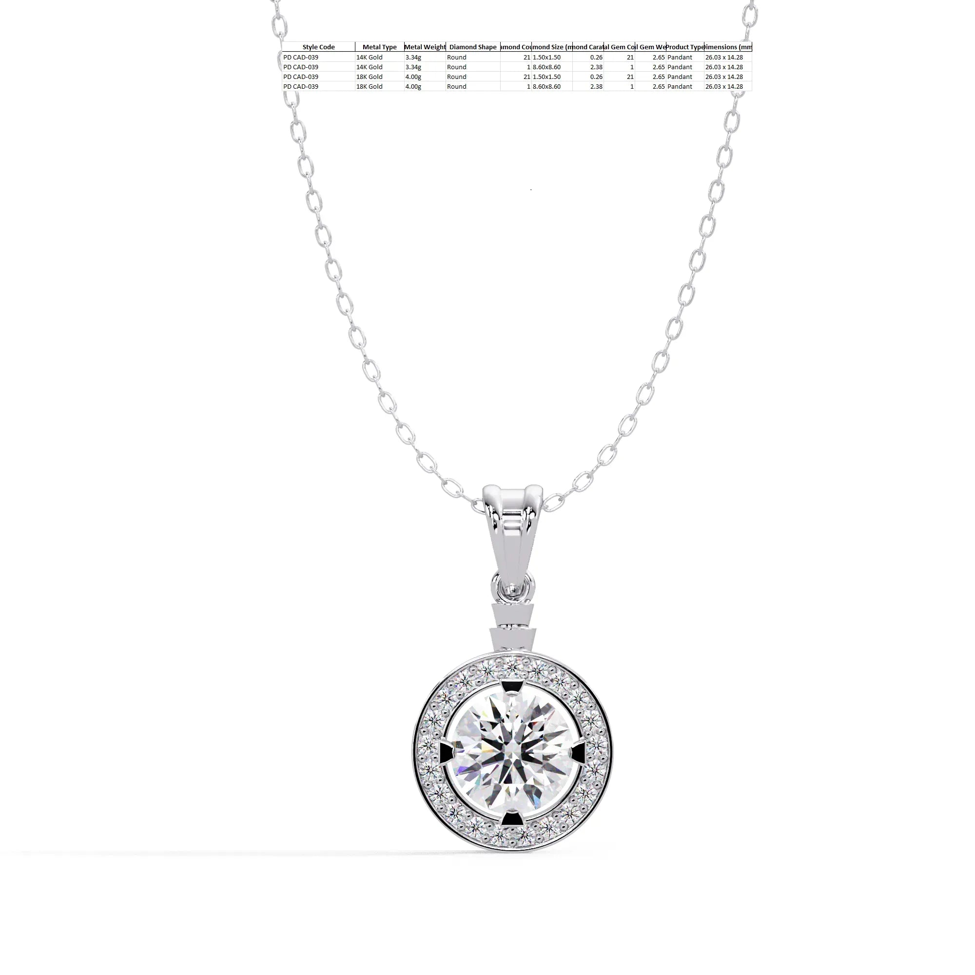 IGI Certified - 2.64 Ct. Lab Grown Diamond (VS/E-F) The "Ever-After" Diamond Pendant
