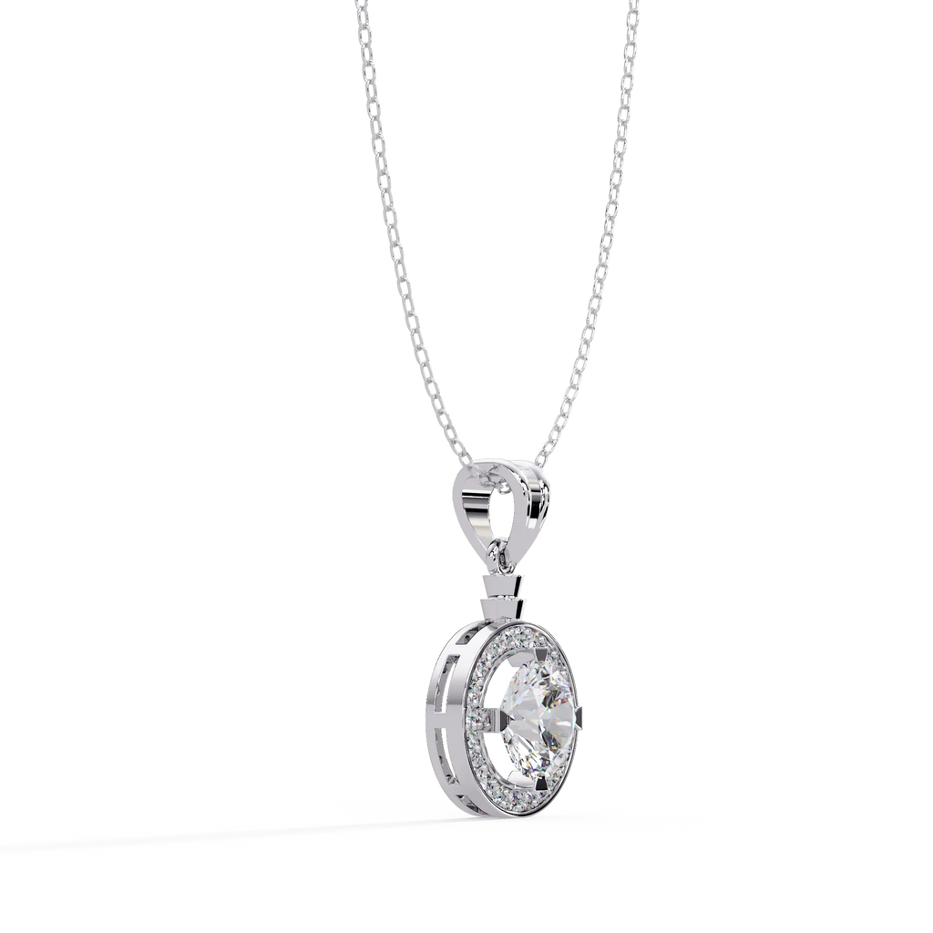 IGI Certified - 2.64 Ct. Lab Grown Diamond (VS/E-F) The "Ever-After" Diamond Pendant