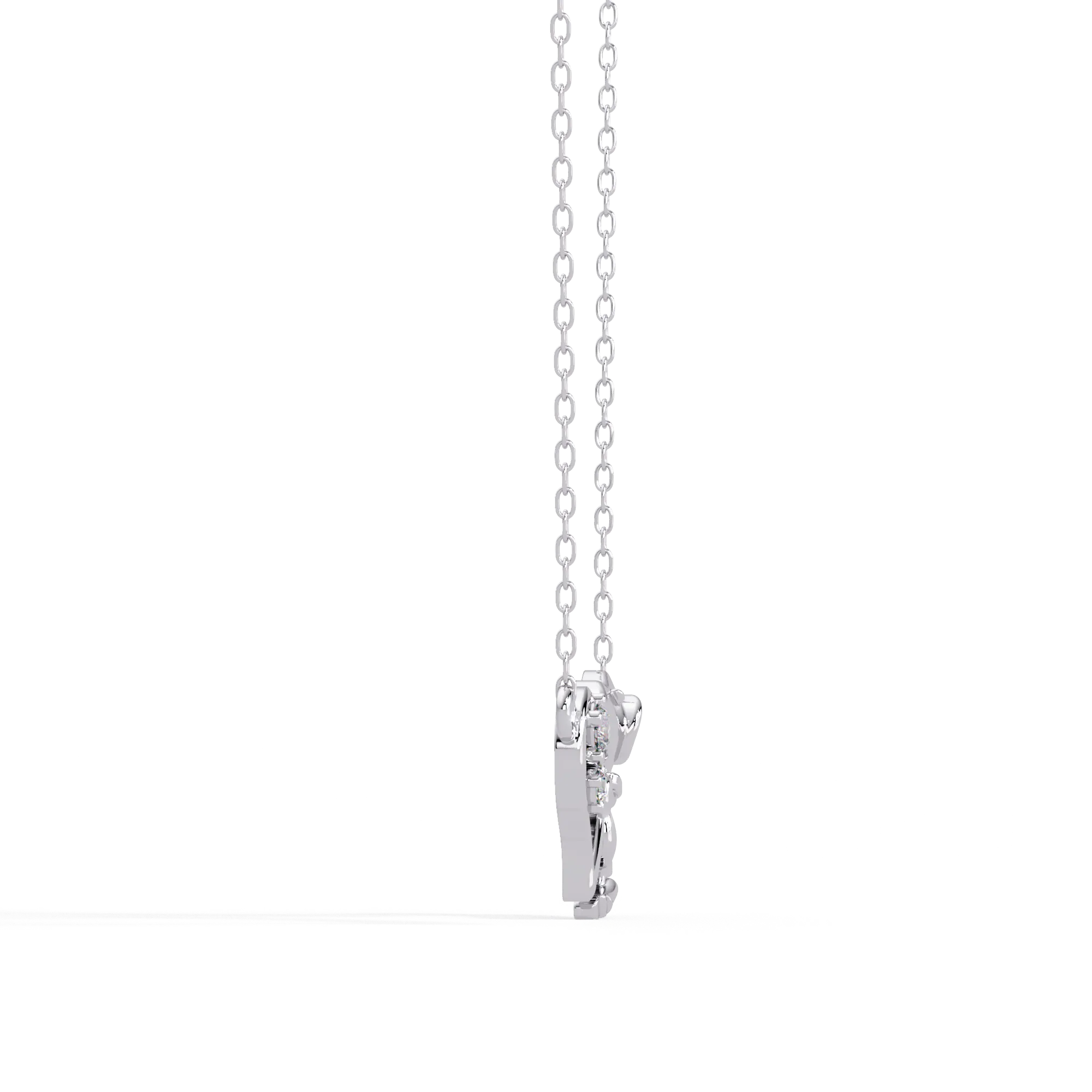 IGI Certified - 0.13 Ct. Lab Grown Diamond (VS/E-F) Sweet Snoopy Hug Necklace