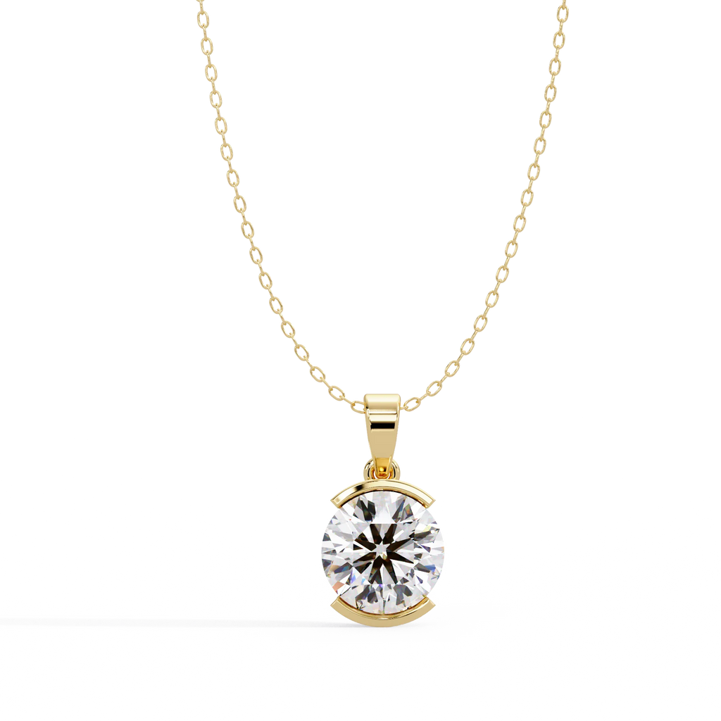 IGI Certified - 5.5 Ct. Lab Grown Diamond (VS/E-F) The Apex Tension Pendant