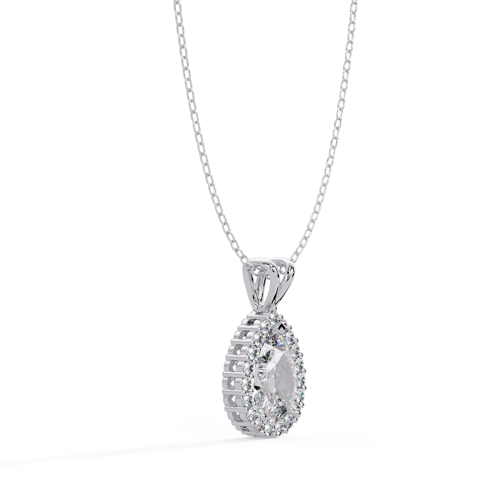 IGI Certified - 2.83 Ct. Lab Grown Diamond (VS/E-F) The Soft-Square Radiance Pendant