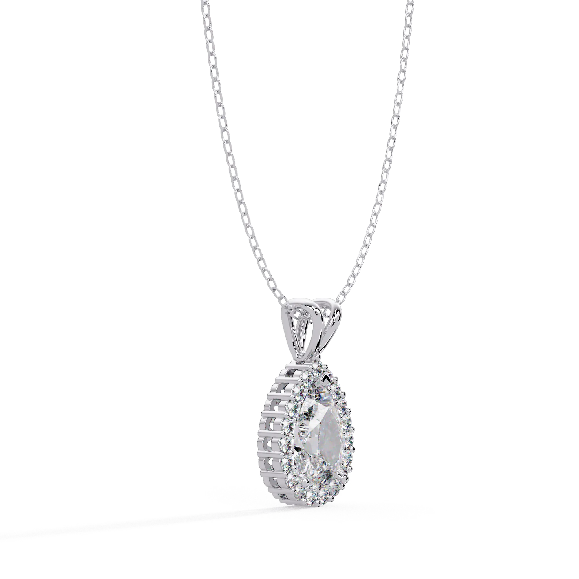 IGI Certified - 2.83 Ct. Lab Grown Diamond (VS/E-F) The Soft-Square Radiance Pendant