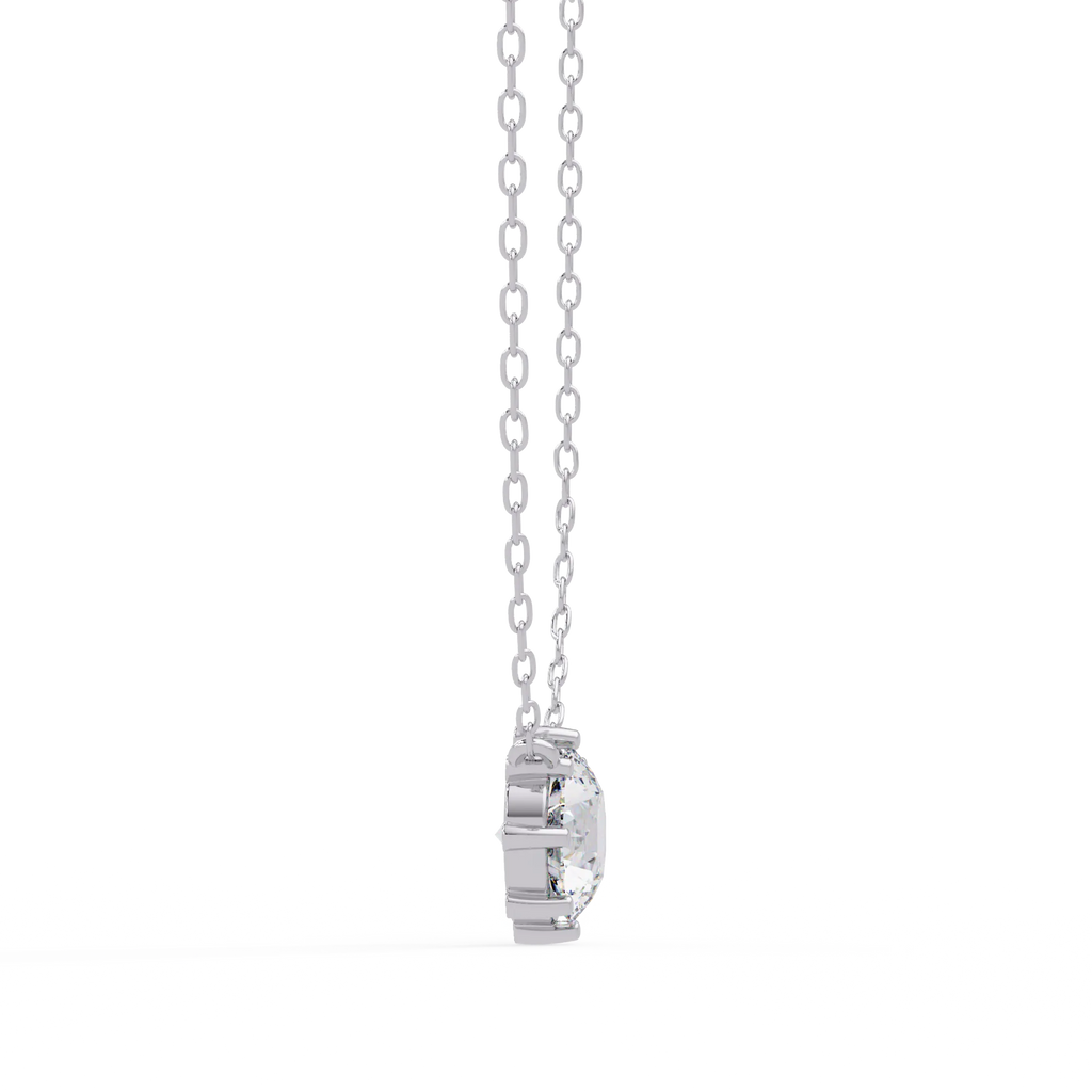 IGI Certified - 0.81 Ct. Lab Grown Diamond (VS/E-F) Timeless Octo-Prong Solitaire Pendant