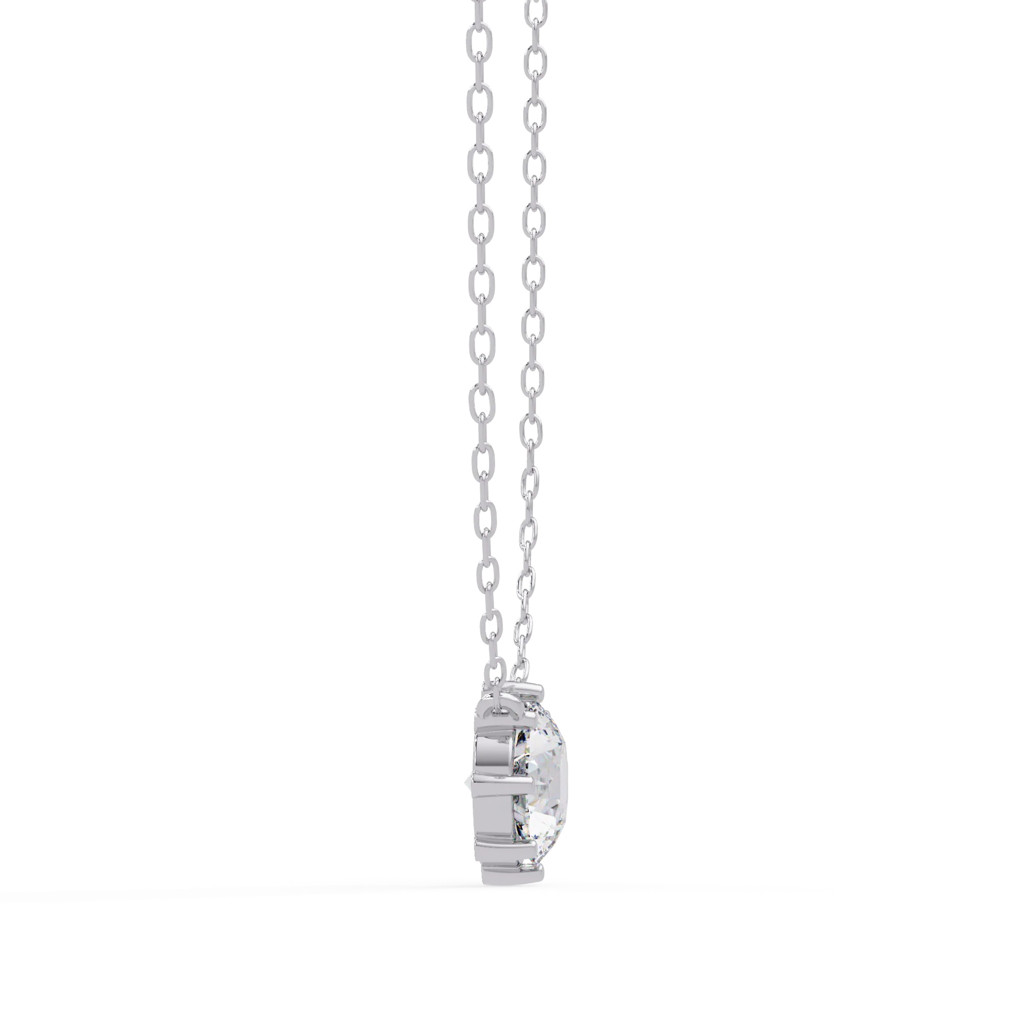 IGI Certified - 0.81 Ct. Lab Grown Diamond (VS/E-F) Timeless Octo-Prong Solitaire Pendant