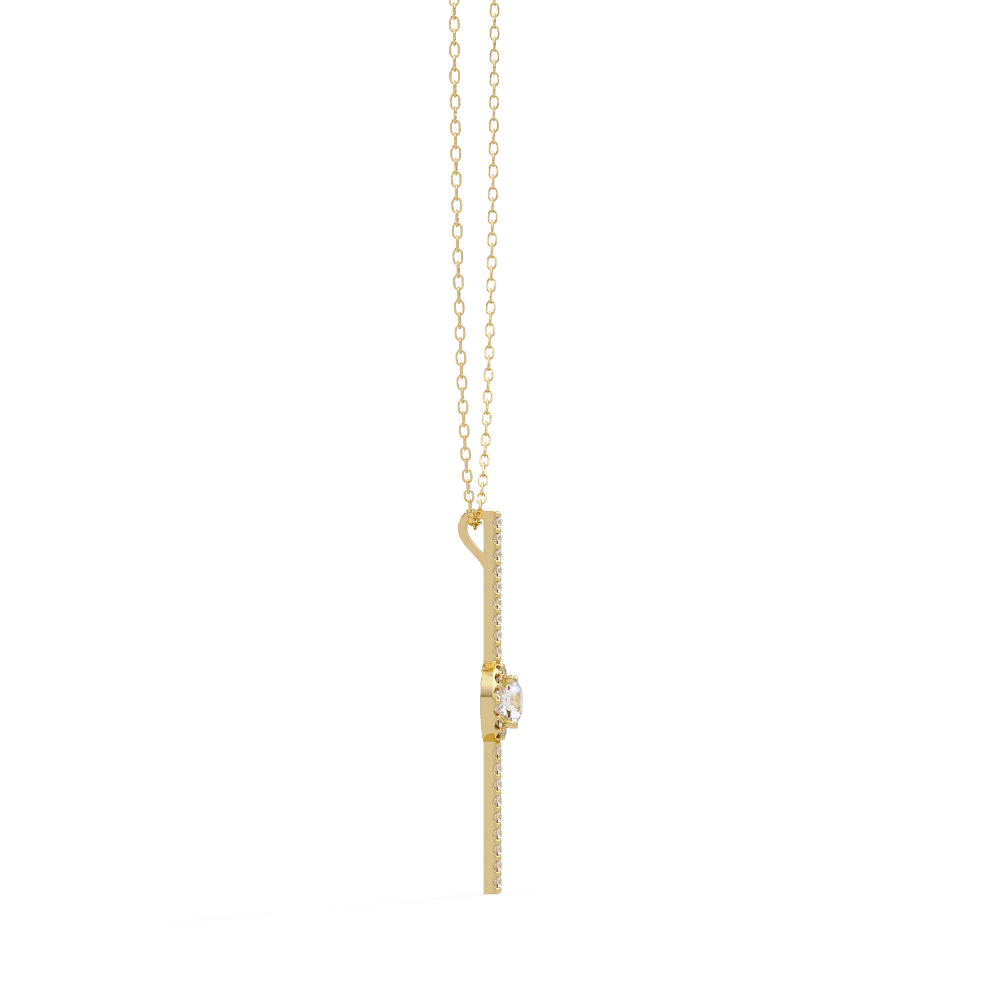 IGI Certified - 0.82 Ct. Lab Grown Diamond (VS/E-F) The Orbit Bezel Pendant